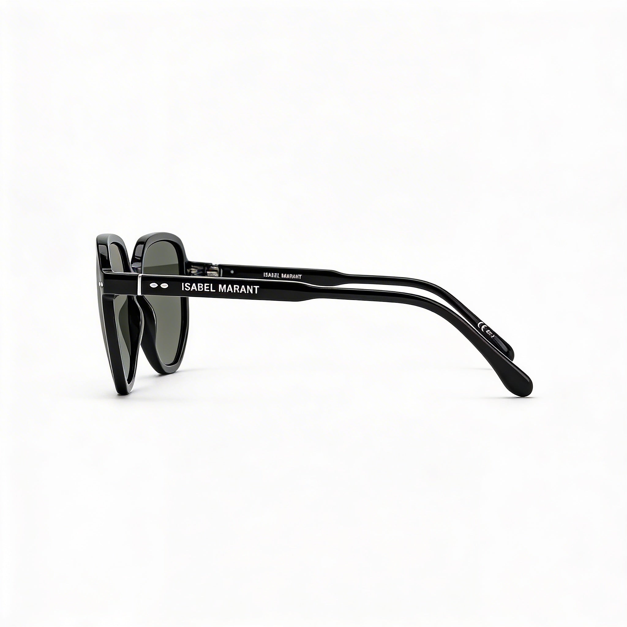 Isabel Marant Modern Women's Black Acetate Frame Octagonal Polycarbonate UV Protection Sunglasses 57mm, Photo 2
