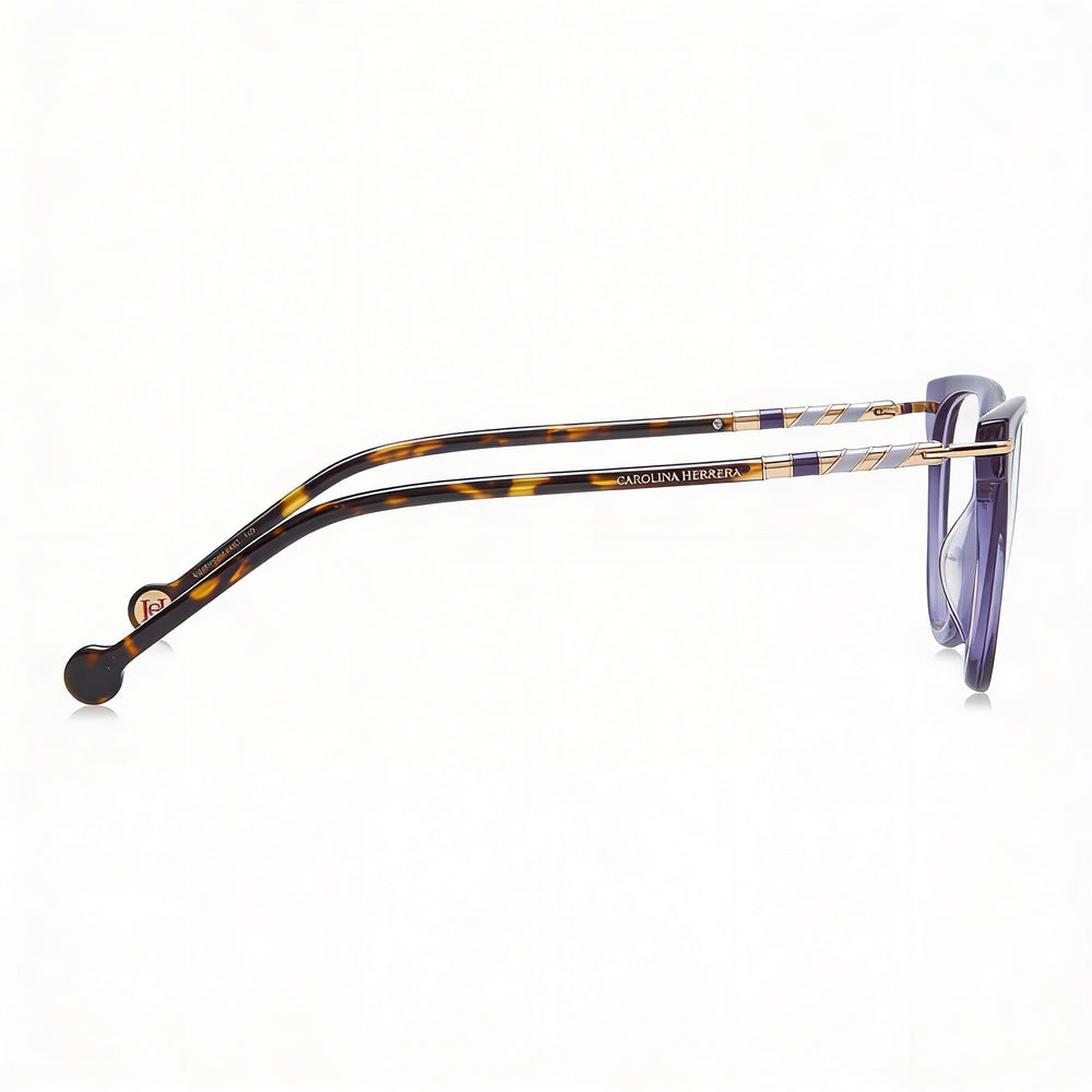 Gafas de sol Carolina Herrera Modern para mujer, color violeta Havana, con montura de acetato y lentes de policarbonato no polarizadas, 54 mm
