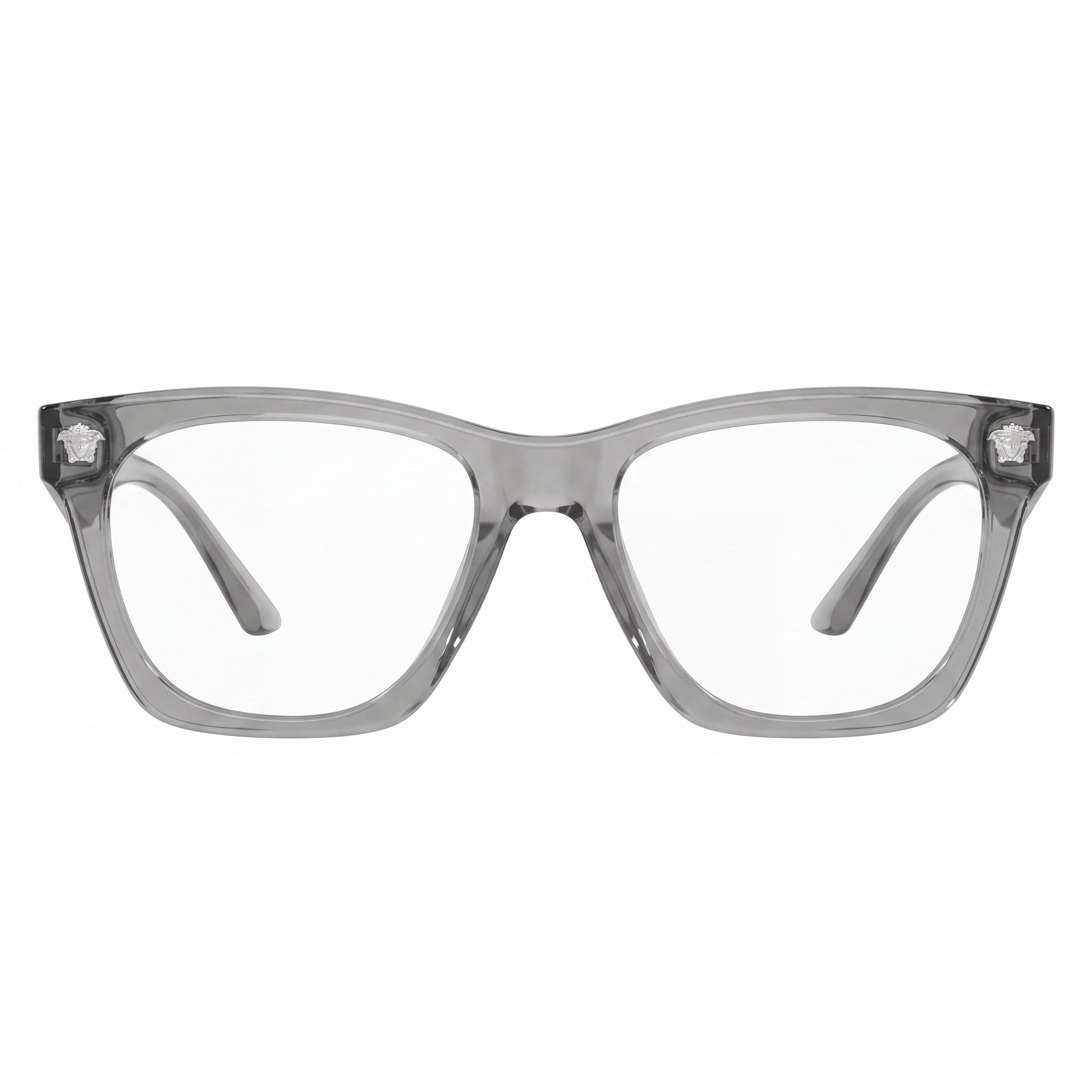 Versace Ve 3363 U Women's Grey Transparent Acetate Eyeglasses with Polycarbonate Lenses 50mm, Photo 2