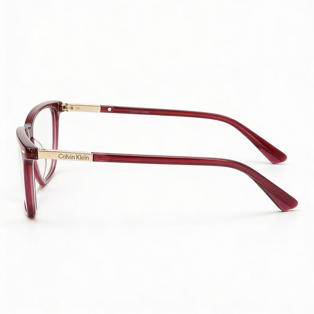 Gafas de sol Calvin Klein Ck22506 unisex con montura metálica y lentes polarizadas, color burdeos, 52 mm