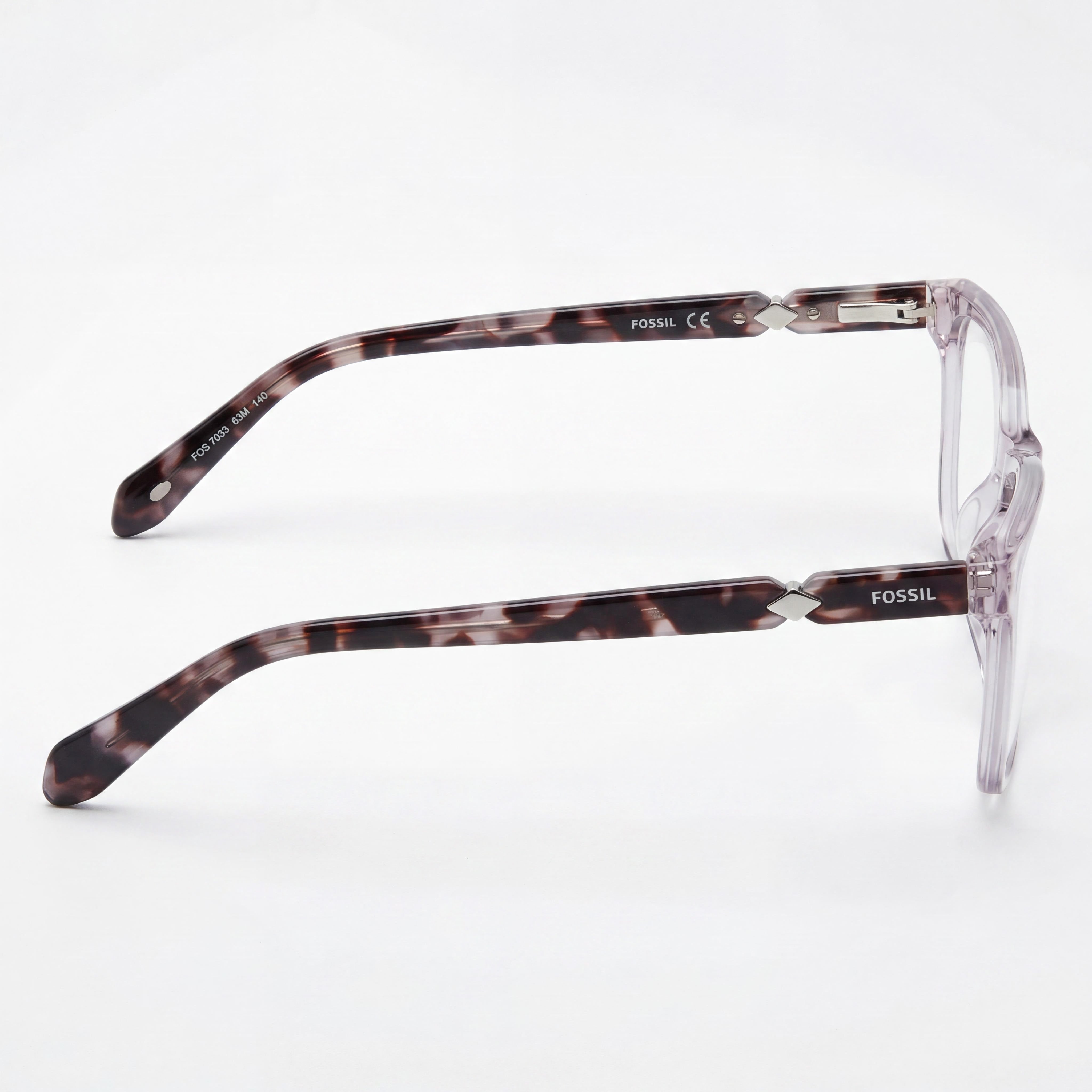 Fossil Modern Women's Crystal Grey Acetate Non-polarised Sunglasses 51mm, Photo 2