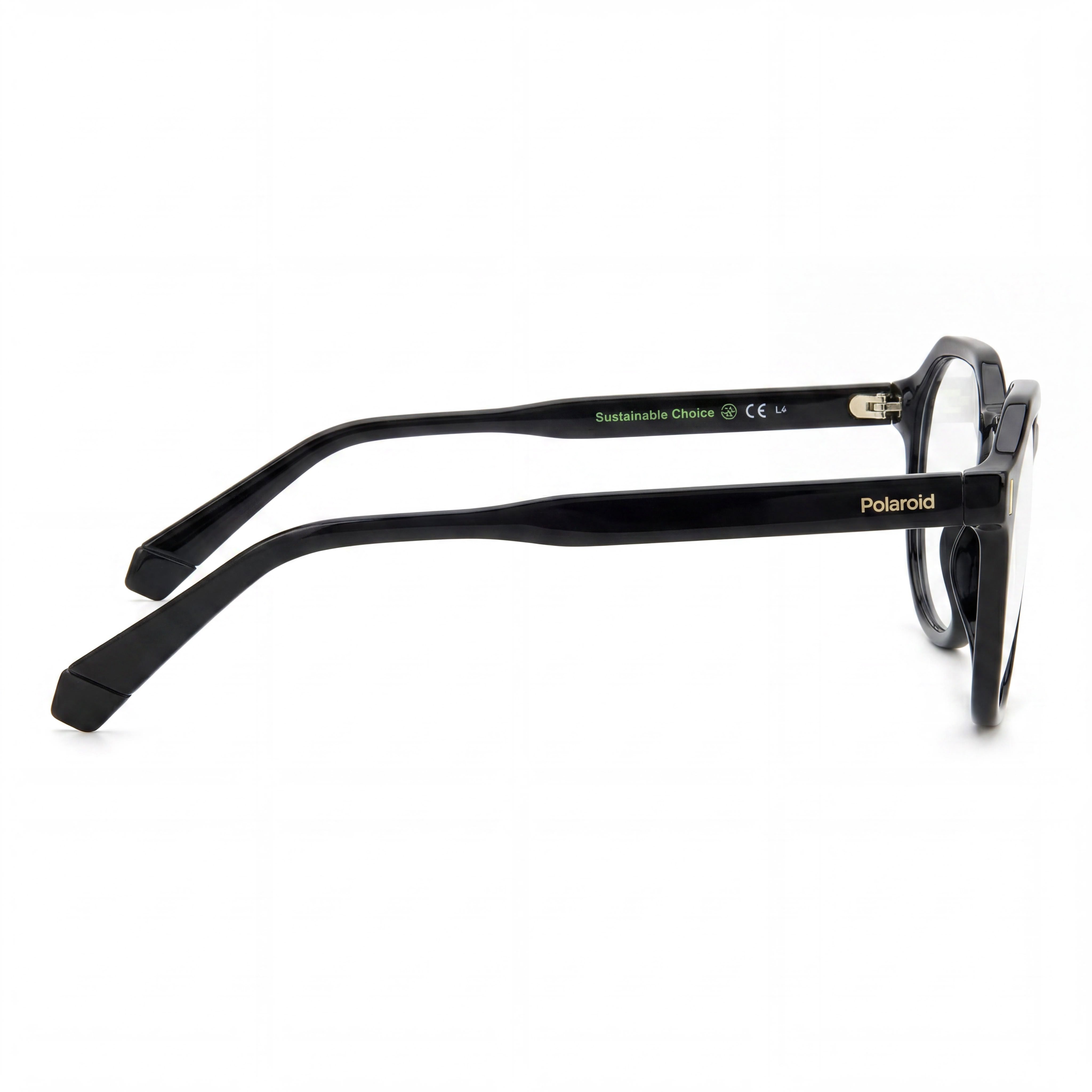 Polaroid Modern Unisex Black Polyamide Frame Non-Polarised Polycarbonate Lens Sunglasses 52-19-140, Photo 2