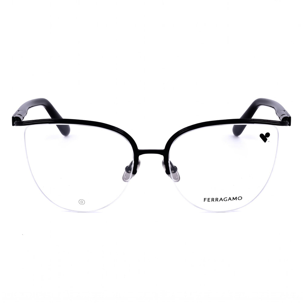 Salvatore Ferragamo Sf2227 Men's Optical Eyewear Frames featuring a Black Metal Frame and a 56mm Lens Width