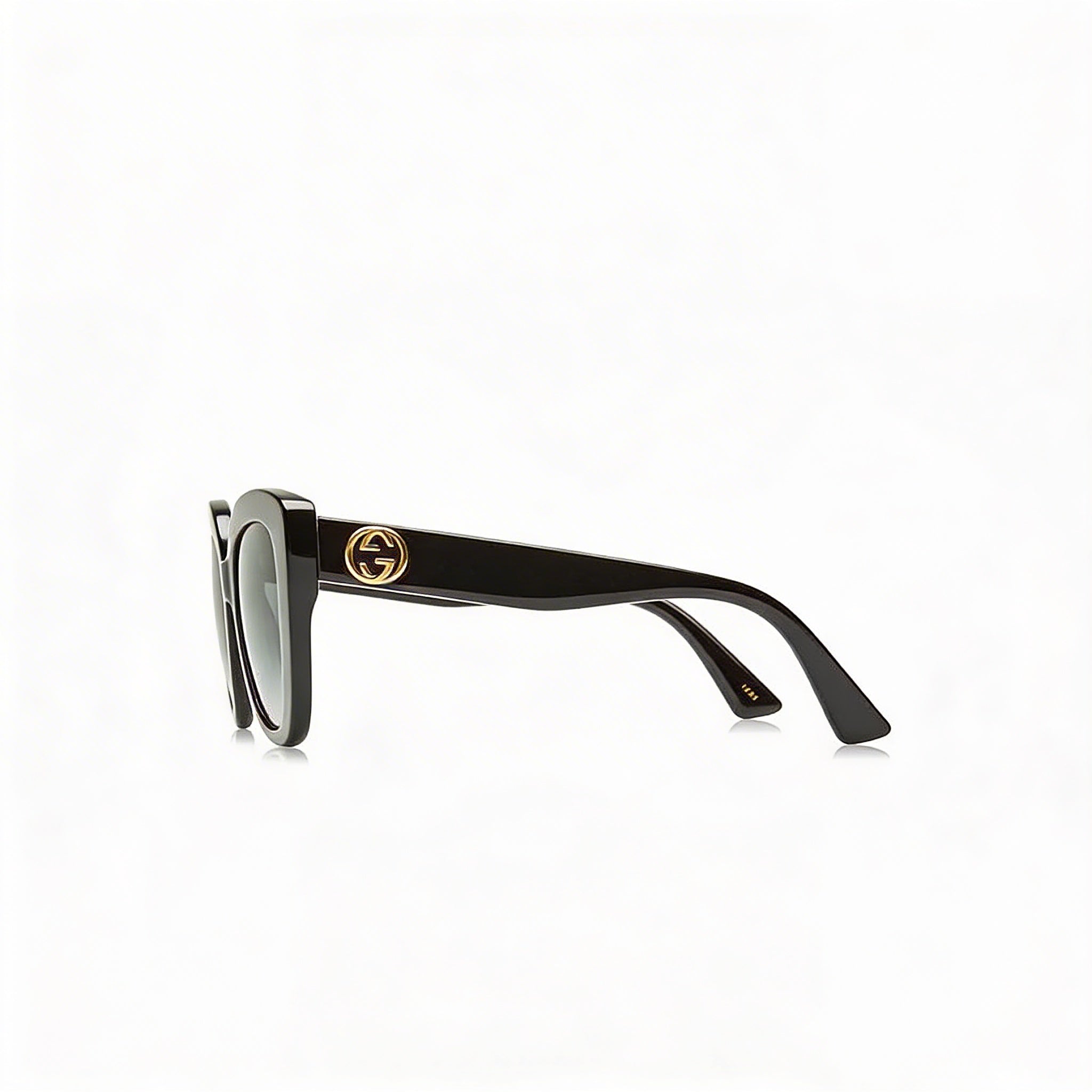Gucci Women's Casual Square Frame Acetate Havana Blue Brown UV Protection Plastic Lens Sunglasses 54mm, Photo 3