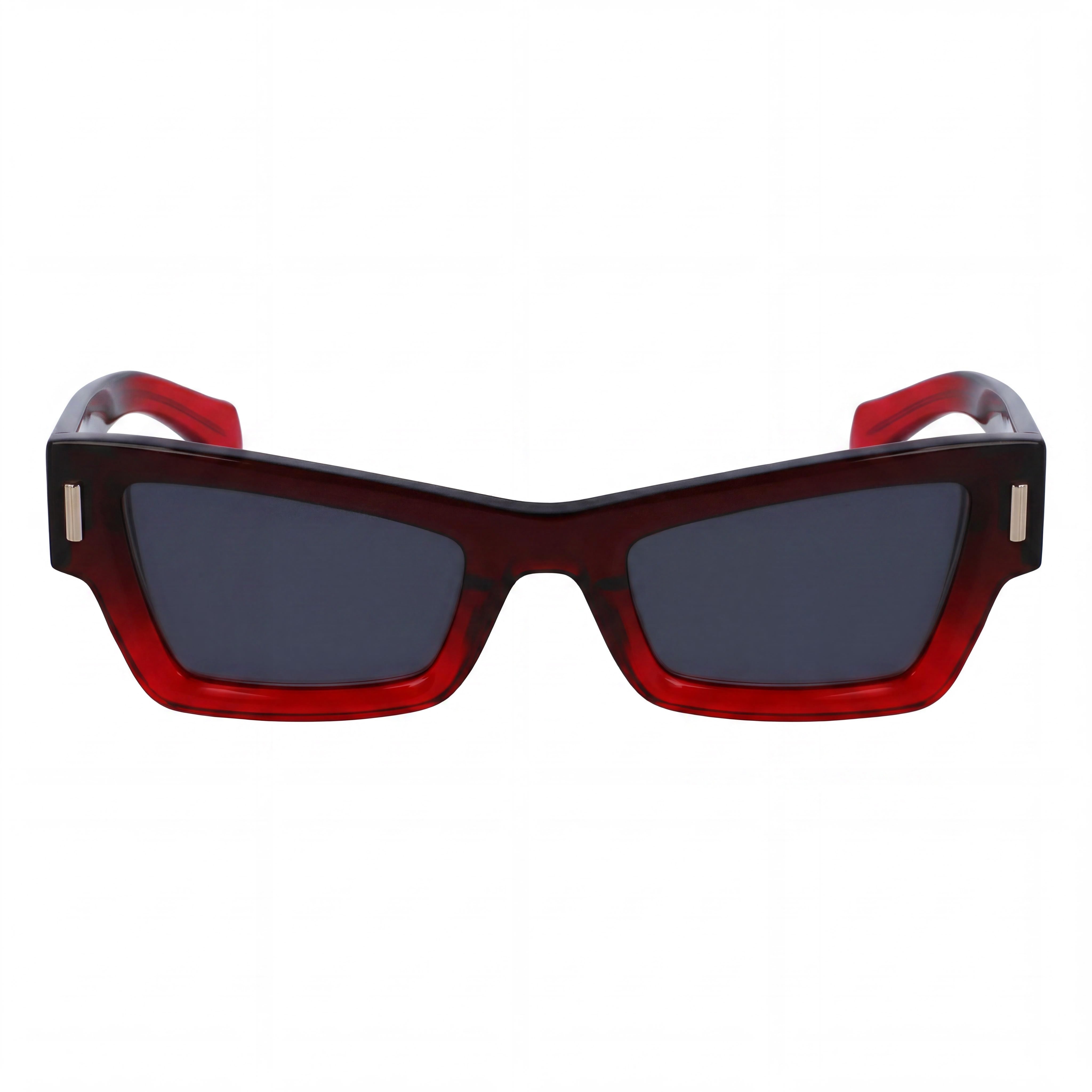 Gafas de sol unisex Salvatore Ferragamo SF2006S de plástico degradado, transparentes, rojas oscuras, con protección UV, no polarizadas, 53 mm, Photo 2