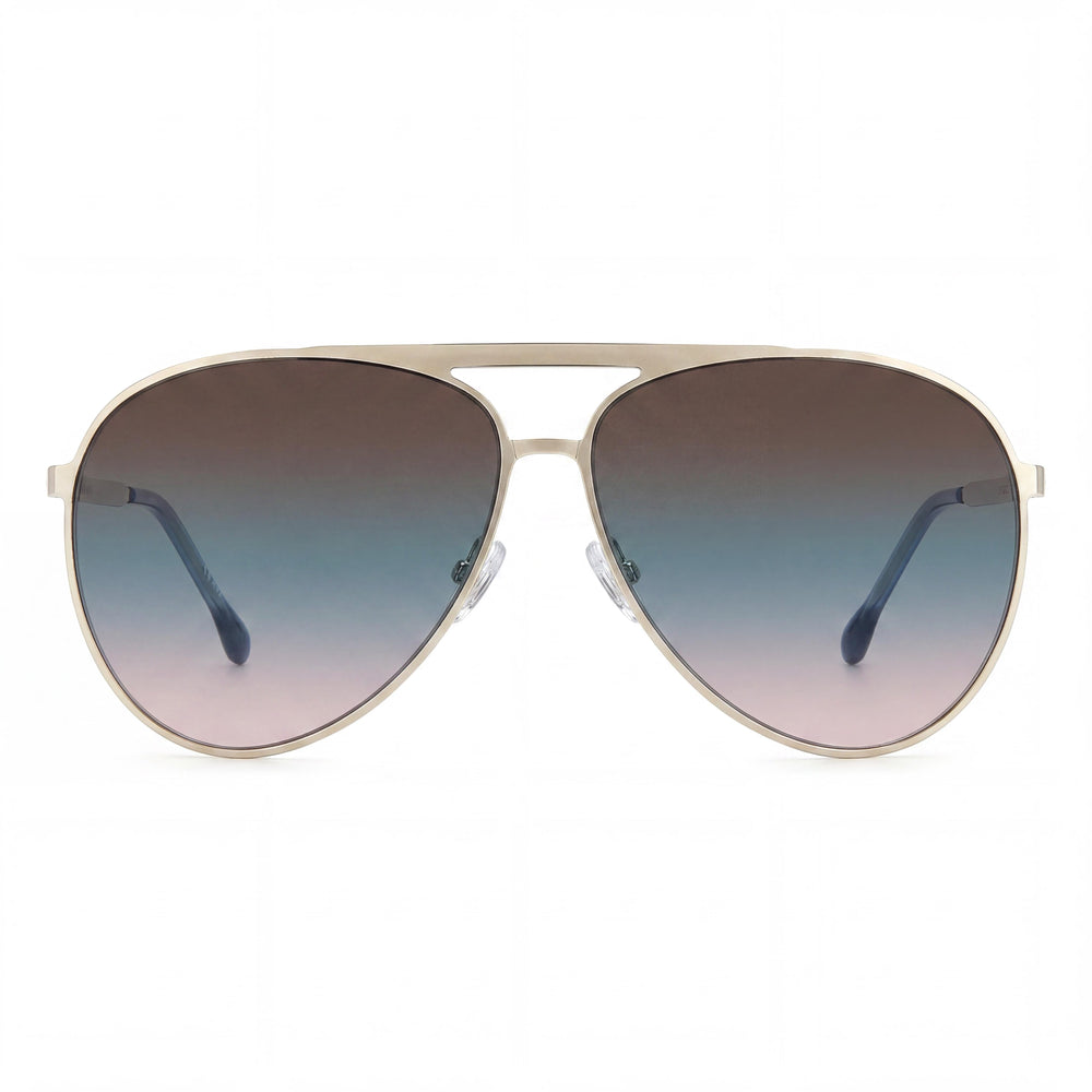 Gafas de sol Isabel Marant Wayfarers para mujer, con montura de acero inoxidable azul paladio y protección UV, 62 mm