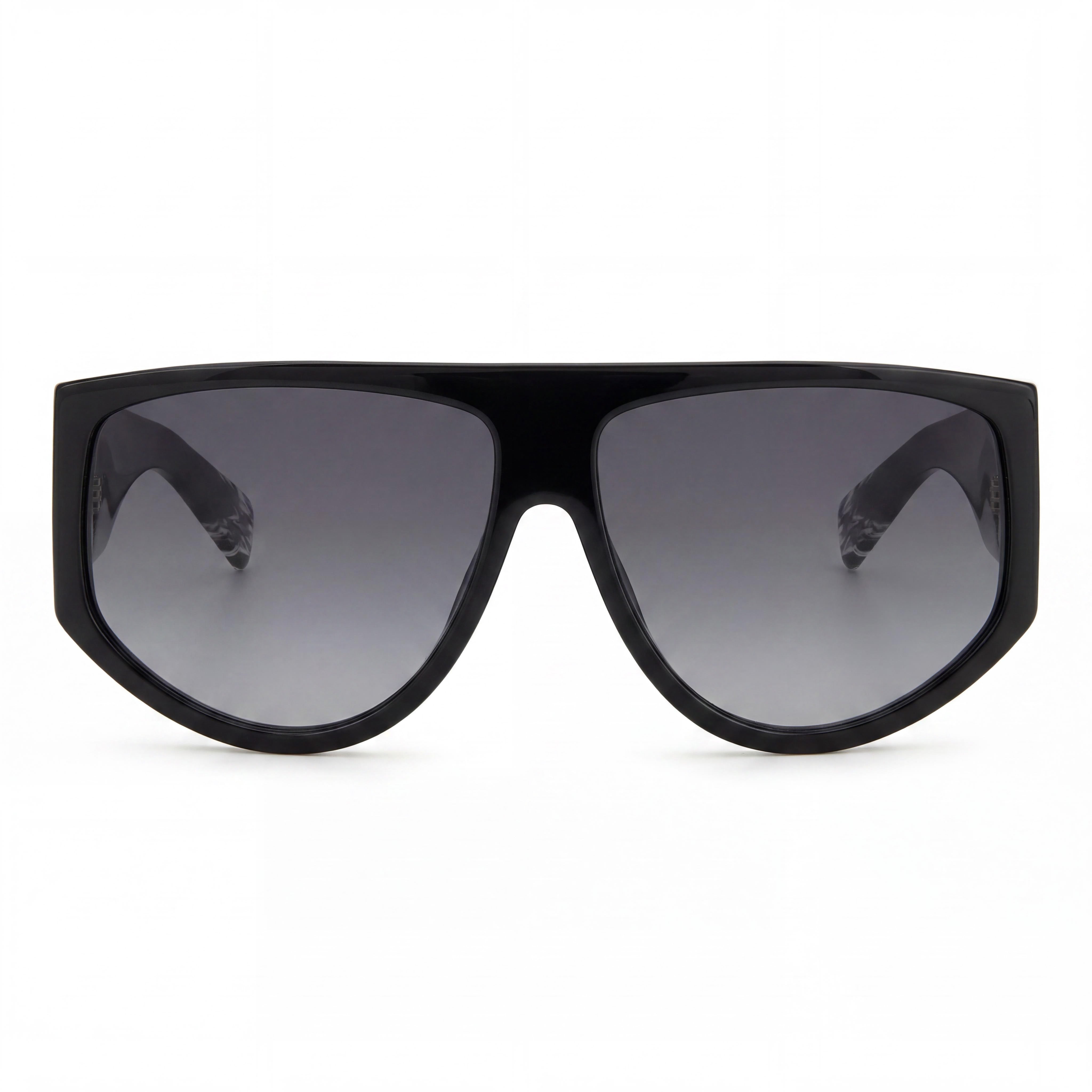 Missoni Seasonal Women's Square Acetate Black Grey UV Protected Sunglasses Dark Grey Shaded 61mm, Photo 2
