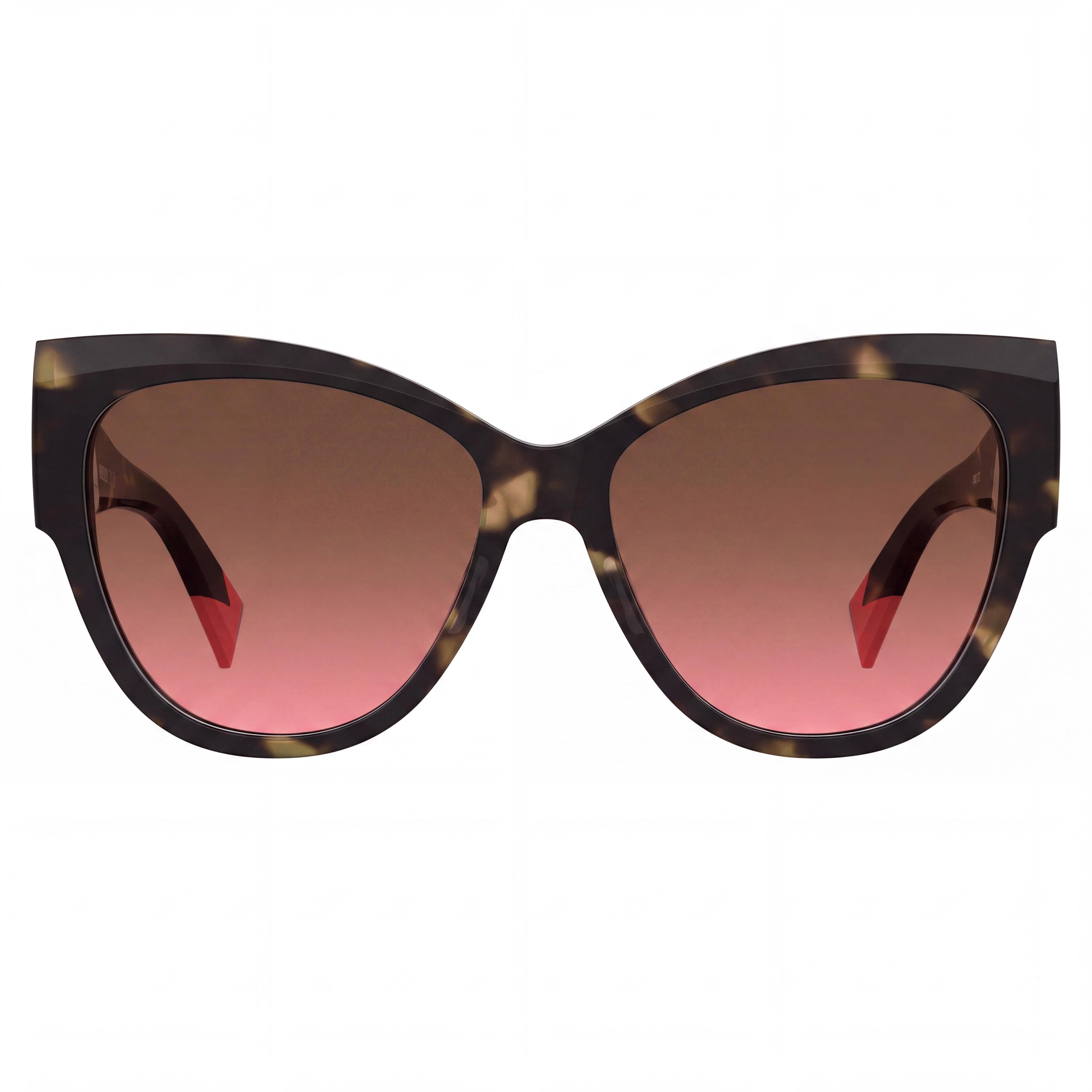 Gafas de sol M Missoni casual para mujer con montura de acetato color habana, lentes no polarizadas marrones con degradado rosa, 57mm, Photo 2