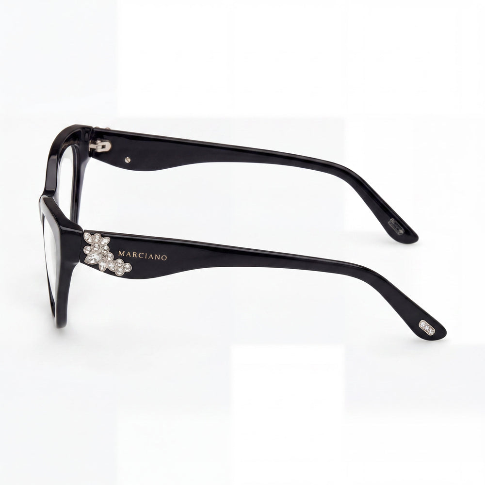 GUESS by Marciano Gm50038 Women's Shiny Black Plastic Frame Eyewear with Polycarbonate Lenses 53-21-140mm