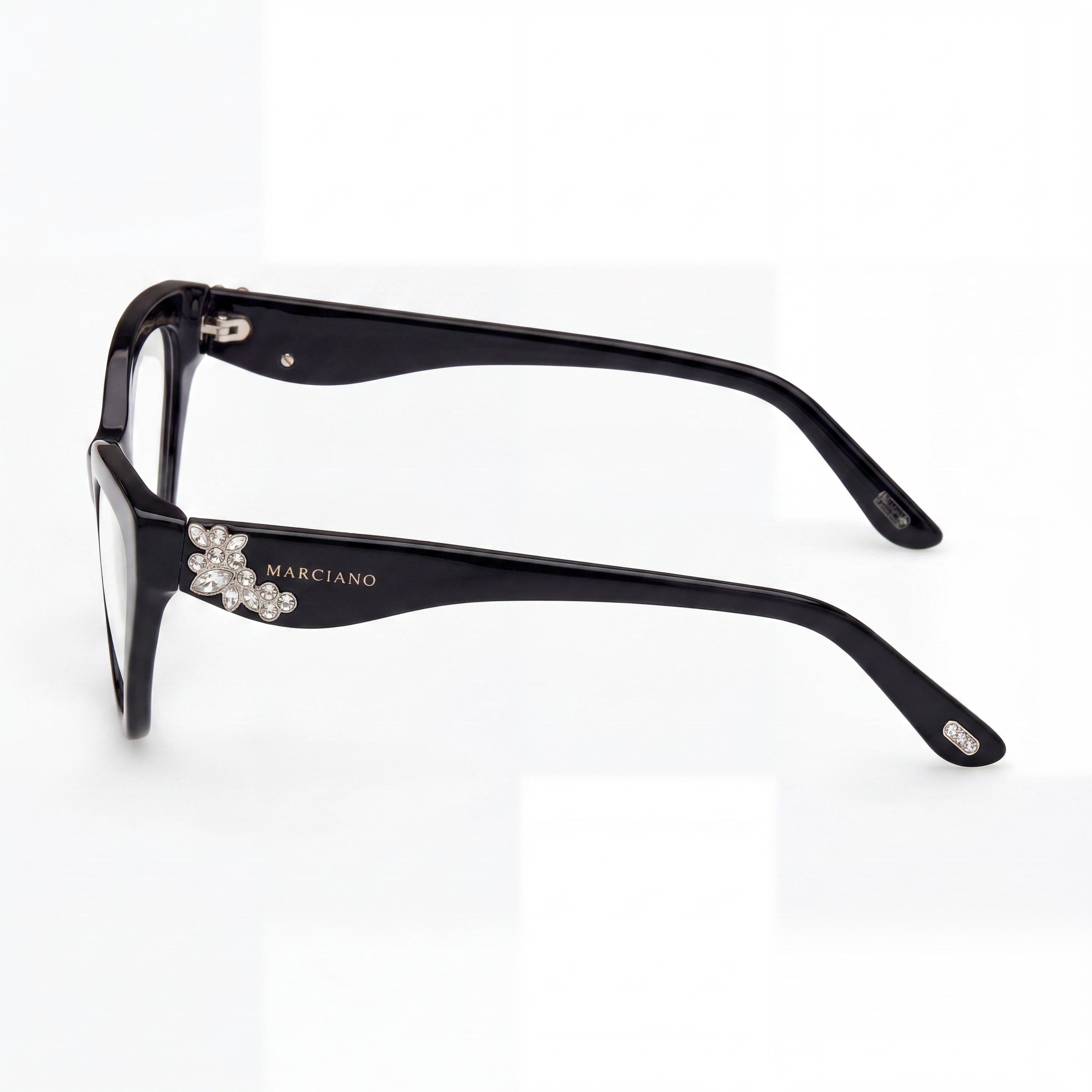 GUESS by Marciano Gm50038 Women's Shiny Black Plastic Frame Eyewear with Polycarbonate Lenses 53-21-140mm, Photo 2