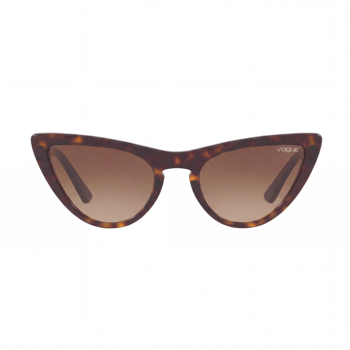 Vogue Eyewear Vo5211s Women's Cat Eye Acetate Dark Havana Brown Gradient UV Protection Sunglasses 54mm Lens, Photo 2