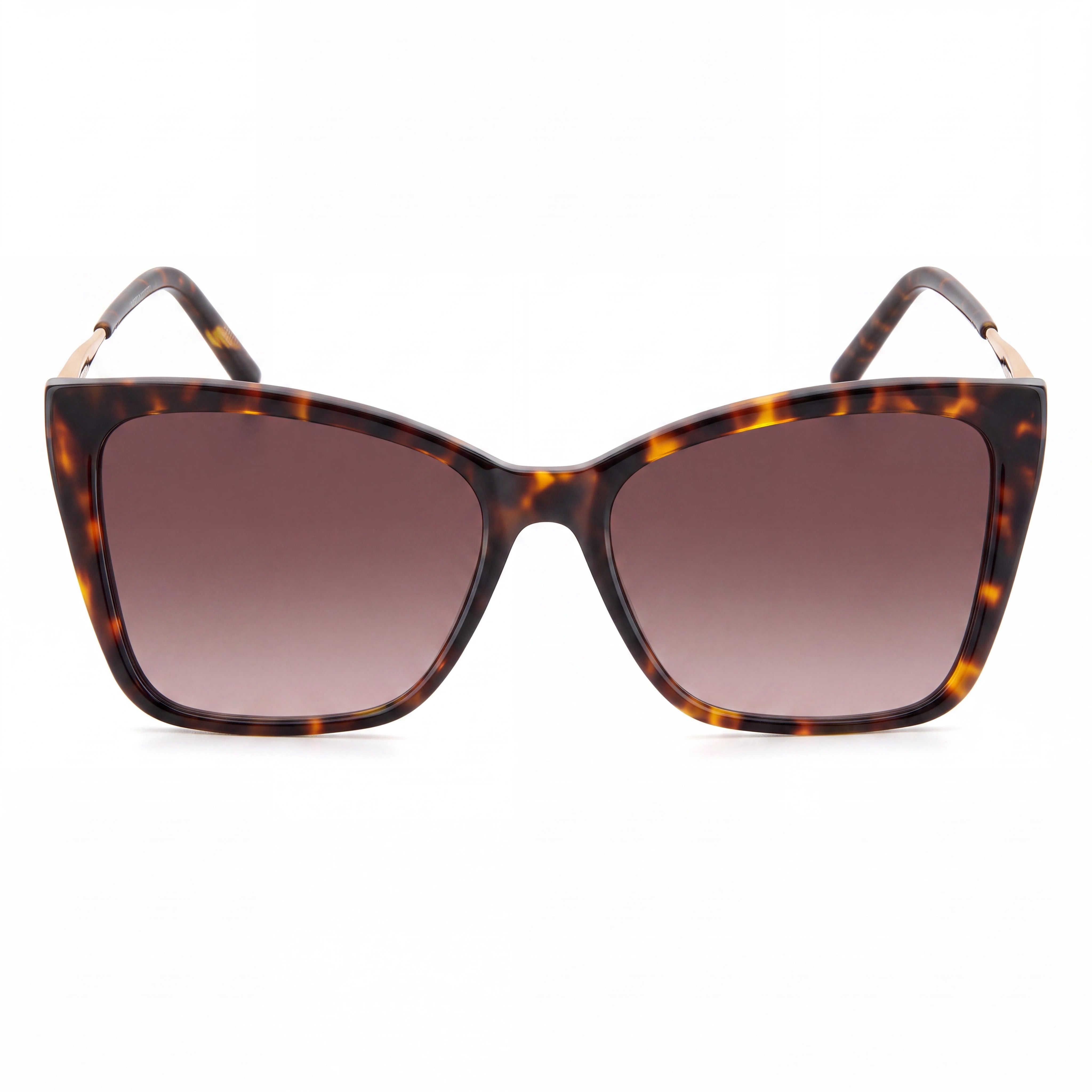 Carolina Herrera HER 0180/S Gafas de sol rectangulares unisex de acetato marrón habana dorado Protección UV Sin polarizar 57-17-145, Photo 2