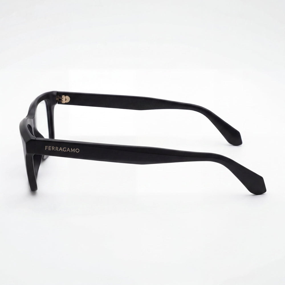 Gafas de hombre Salvatore Ferragamo Sf2986 con montura de acetato negro y lentes de 53 mm