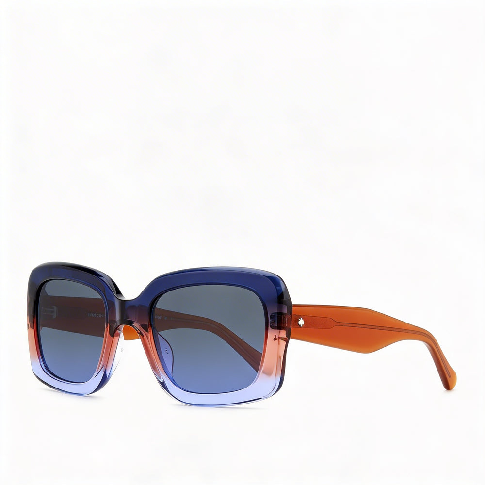 kate spade new york Bellamy/S Gafas de sol de plástico beige gris para mujer, lente azul beige de 52 mm, protección UV, no polarizadas