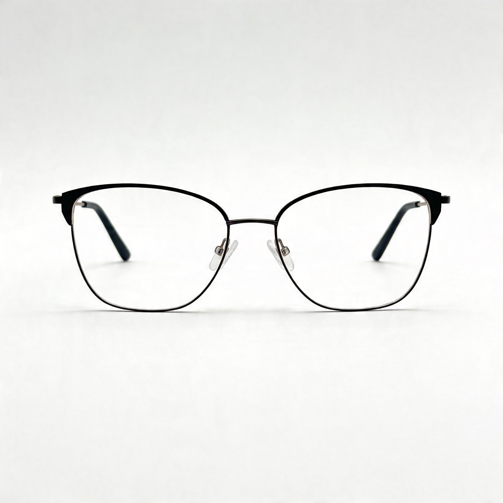 Adensco Classic Men's Black Metal Non- Multicolor Polycarbonate Eyeglasses 53-16-135, Photo 3