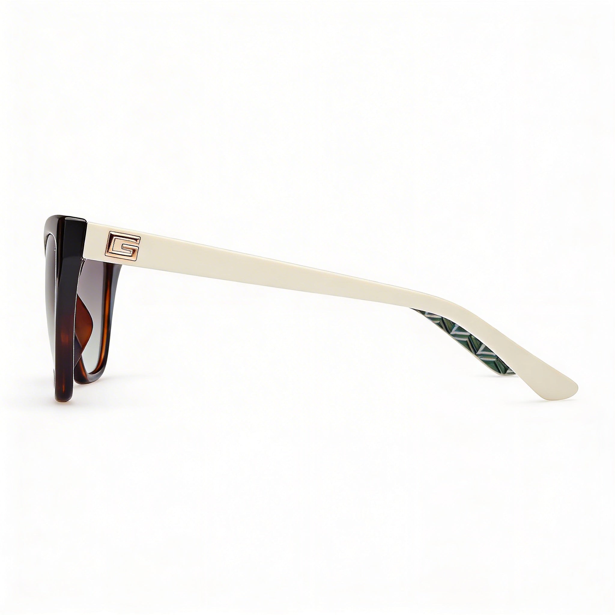 Gafas de sol de ojo de gato Guess GU7919/S para mujer, acetato habana oscuro, protección UV, lentes verdes degradadas 58-15-140, Photo 3