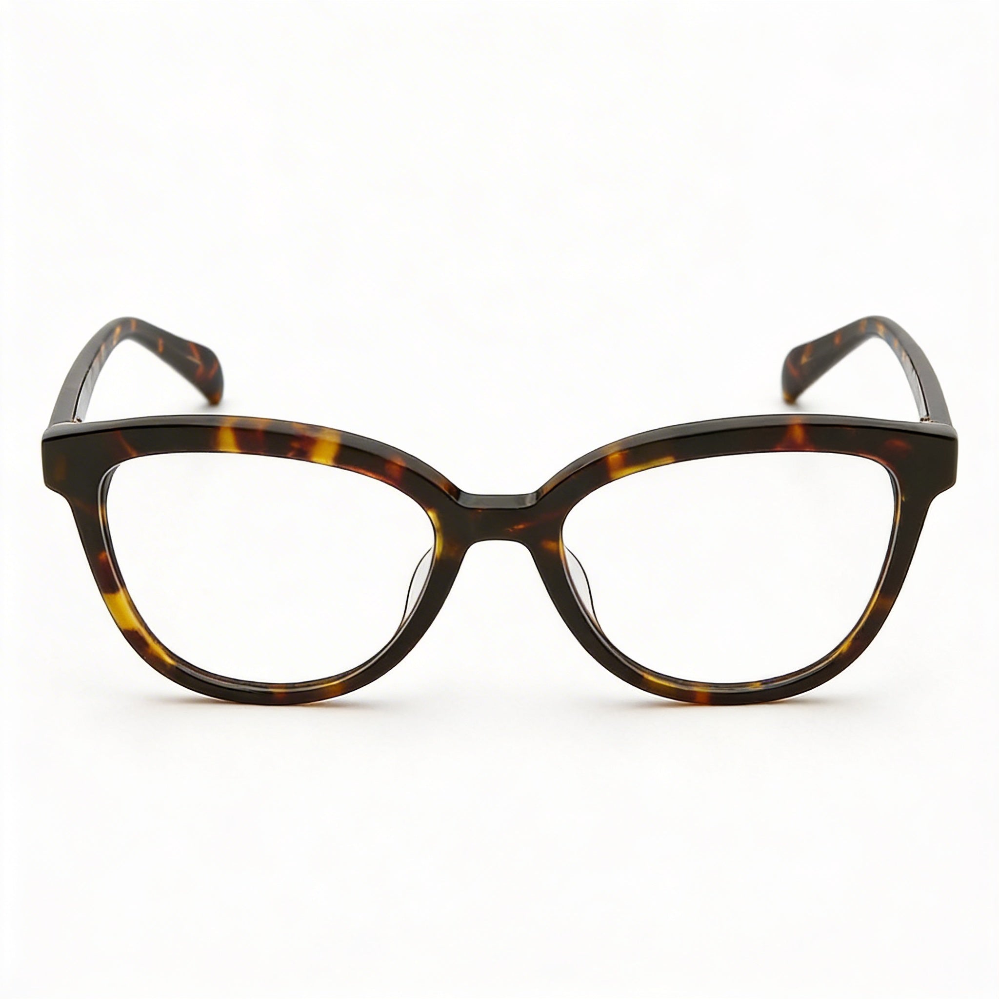 Tous Square Women's Red Havana Acetate Prescription Ready Eyeglasses with Clear Demo Lenses 53mm, Photo 2