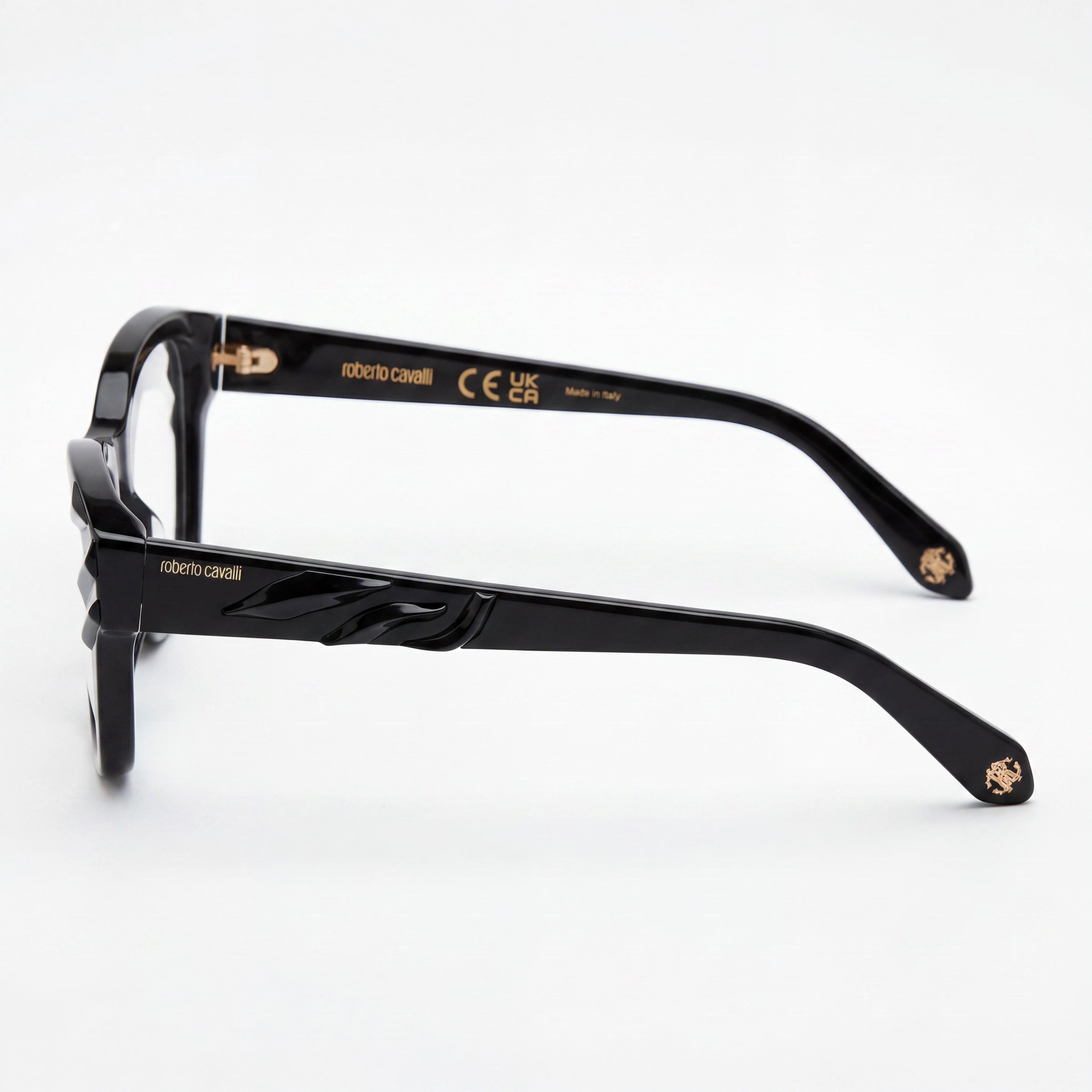 ROBERTO CAVALLI Unisex Reading View Glasses, featuring a Multicolored Frame and White Glass Lenses, Photo 3