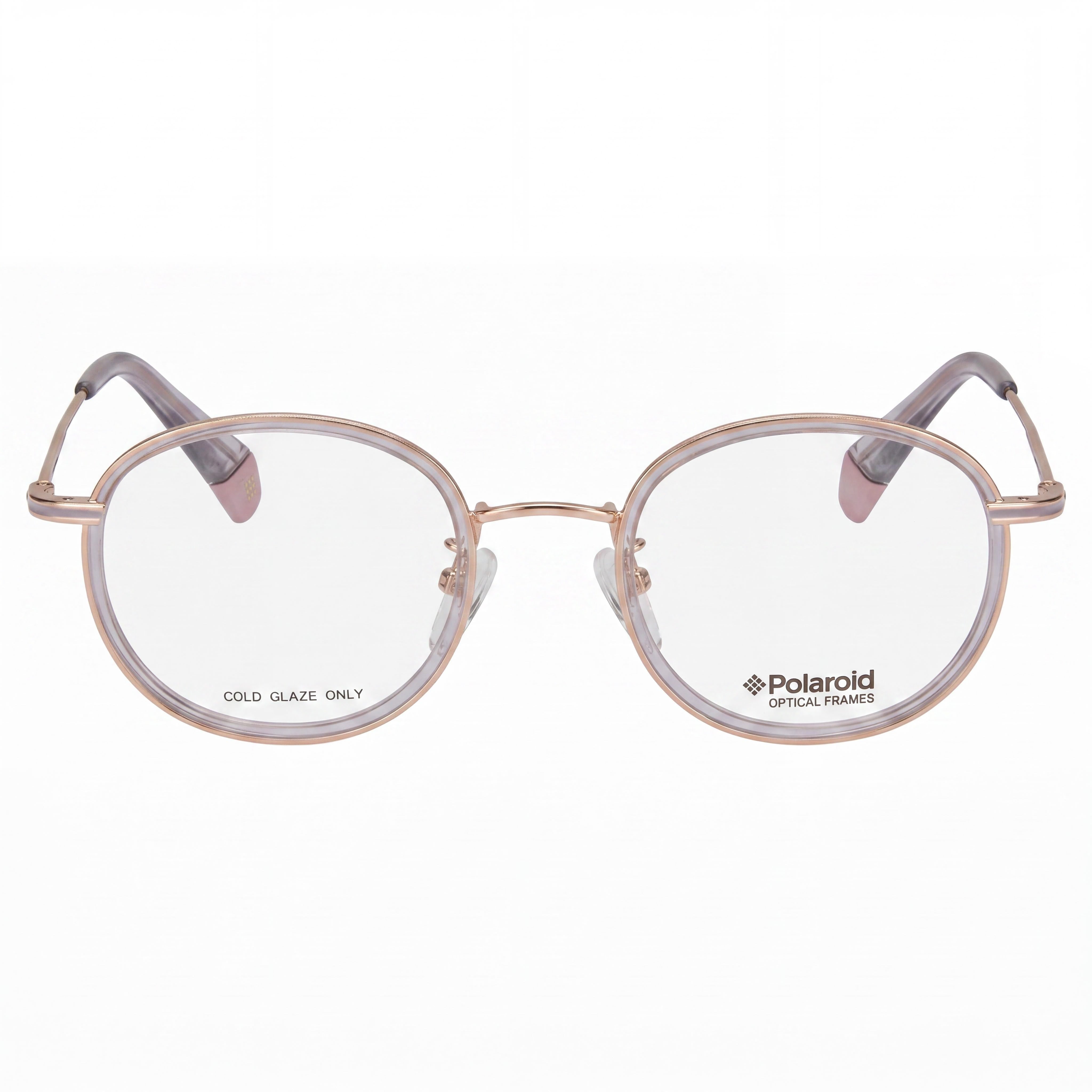 Gafas ópticas unisex Polaroid PLD D366/F de acero inoxidable, color dorado y morado, con ajuste asiático, 48 mm, Photo 2
