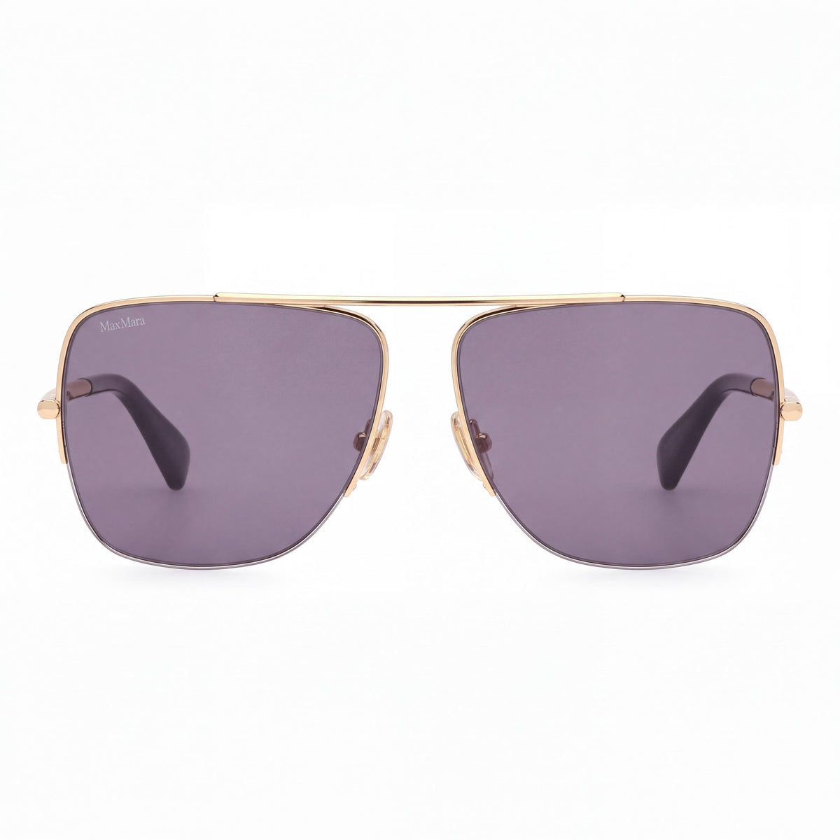 MaxMara Mm0121 Women's Shiny Deep Gold Acetate Eyewear Frames - Lens 59mm, Bridge 13mm, Temple 135mm, Photo 2