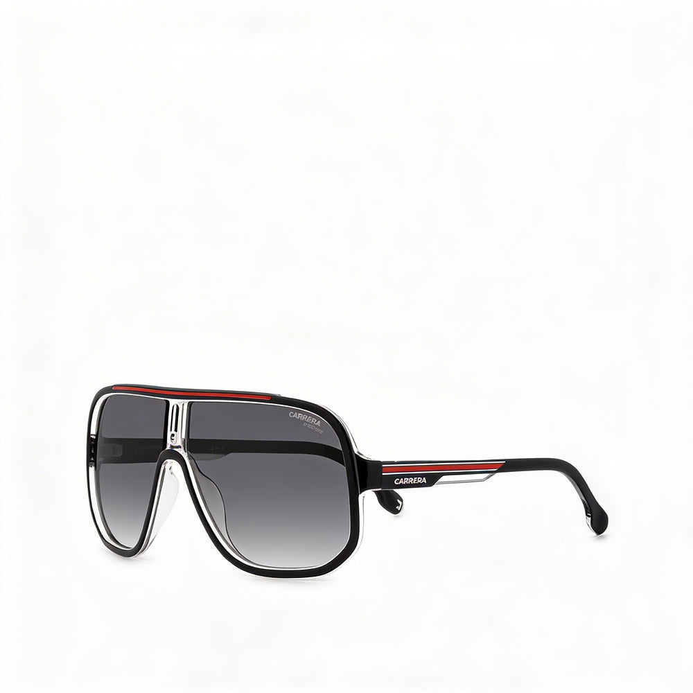 Carrera Modern Navigator Gafas de sol unisex de elastómeros termoplásticos con montura negra y roja 63-11-135