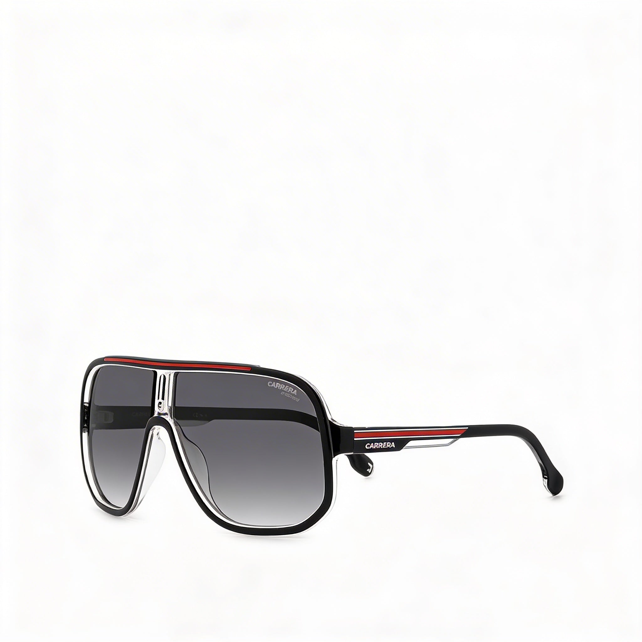Carrera Modern Navigator Thermoplastic Elastomers Frame Black Red Unisex Sunglasses 63-11-135, Photo 1