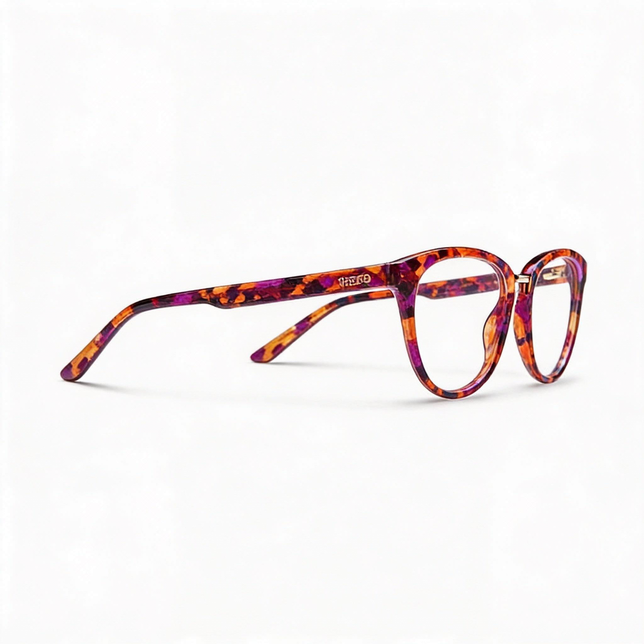 Smith Ambrey Tl4 Women's Full Rim Eyeglasses with Plastic Violet Havana Frame and Clear Lenses - 52mm, Photo 2