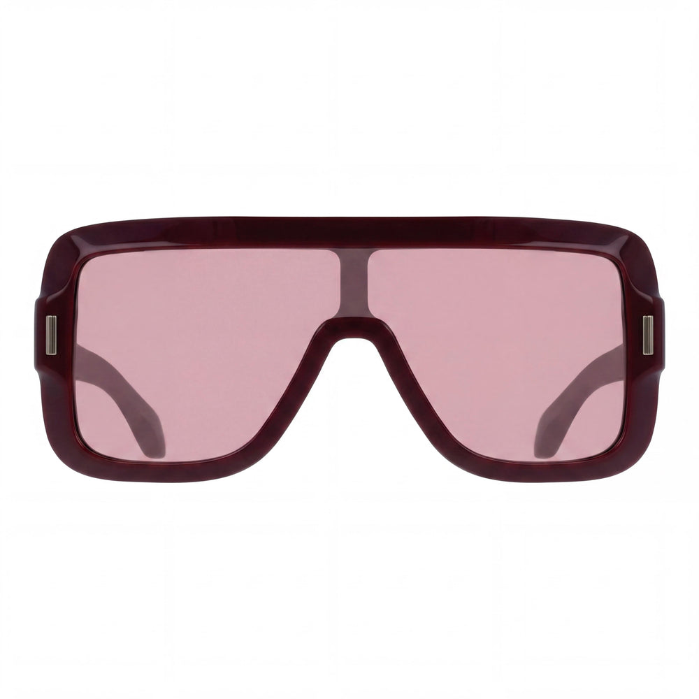 Ferragamo Sf2061se Women's Burgundy Acetate Frame Sunglasses with UV 400 Protection, 55mm Lens