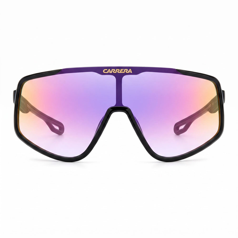 Carrera Carrera 4017/S Gafas de sol de plástico violeta multicapa negras para mujer Protección UV No polarizadas 99 mm