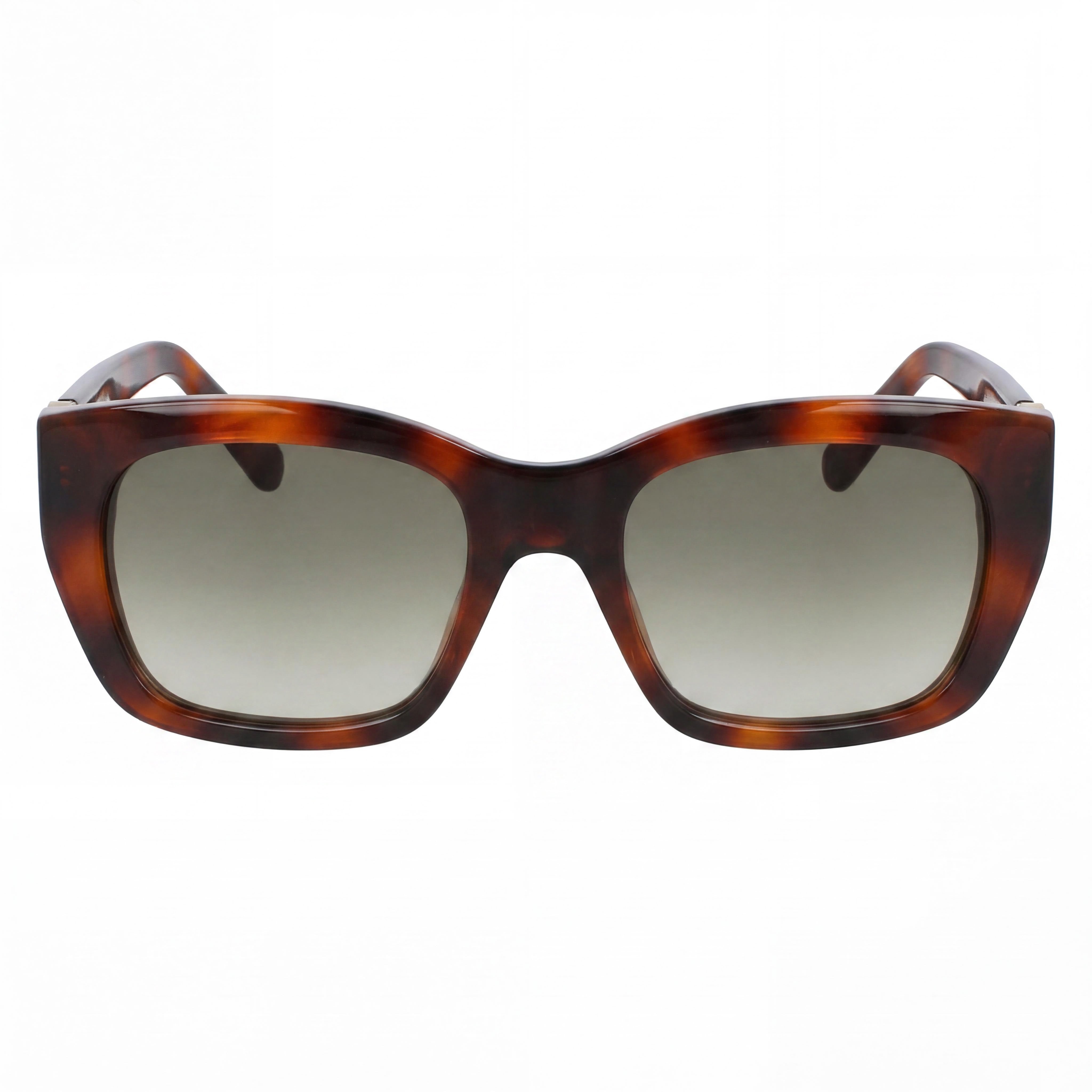 Gafas de sol Salvatore Ferragamo SF1012SL para mujer, cuadradas, de acetato color tortuga y gris degradado, con protección UV, 53 mm, Photo 2