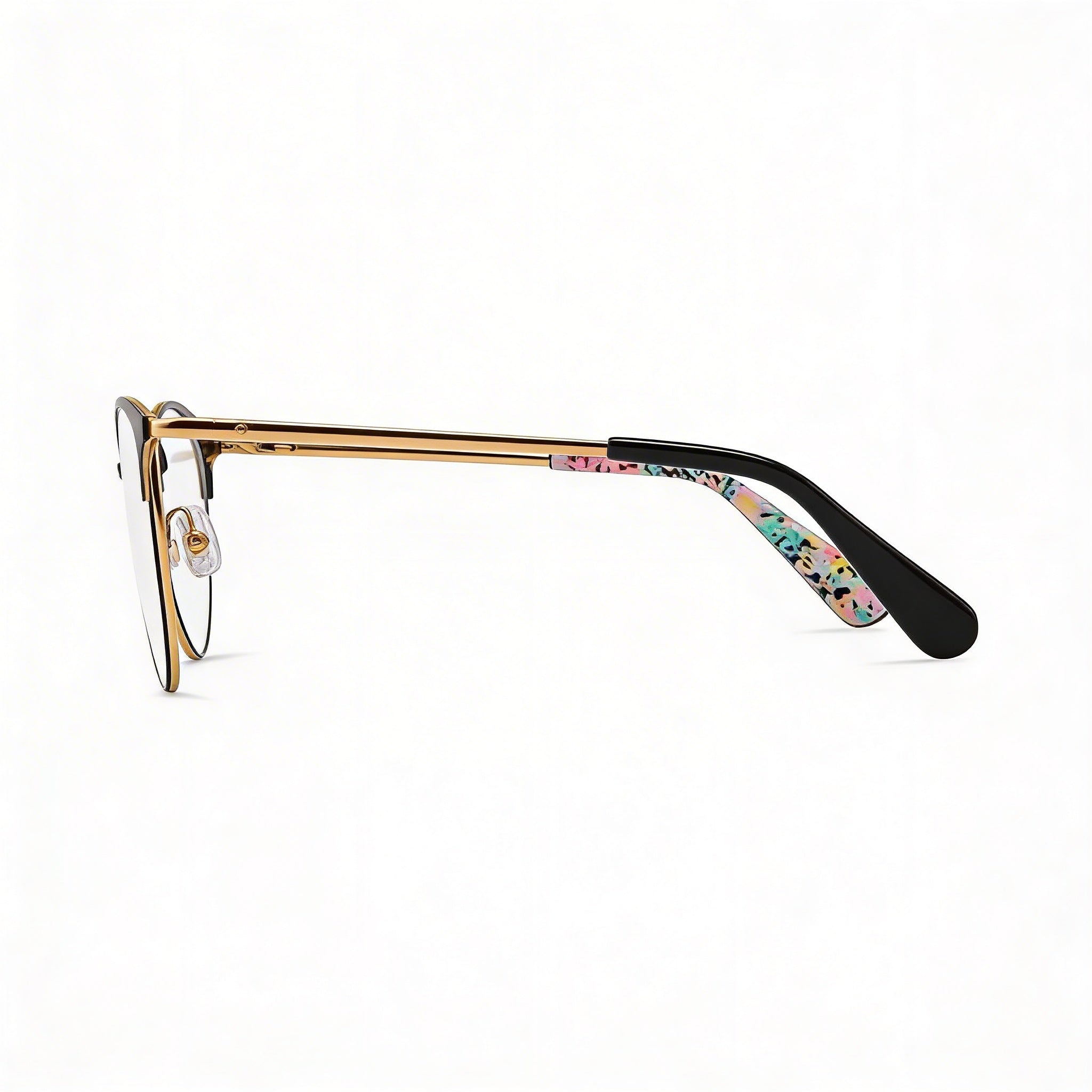 kate spade new york Izabel/G Gafas para mujer con montura de metal, negro mate, rosa, 53 mm, Photo 3