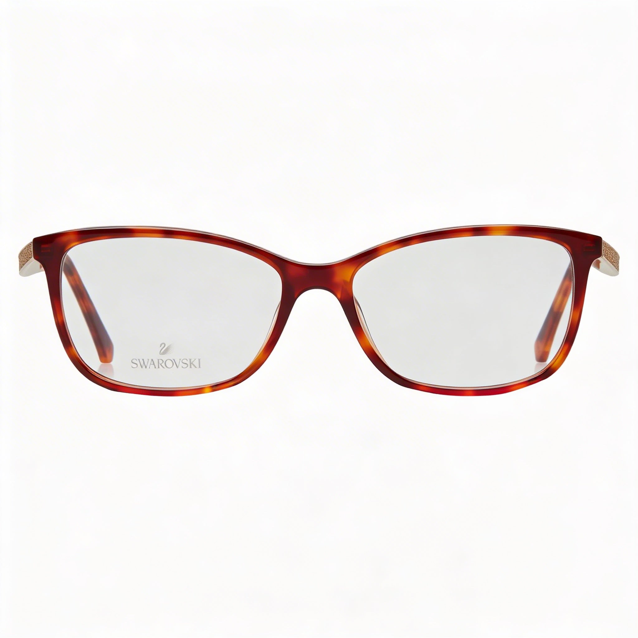 Swarovski RECTANGULAR Women's Dark Havana Plastic Optical Frame Eyeglasses for Prescription Lenses 54mm, Photo 3