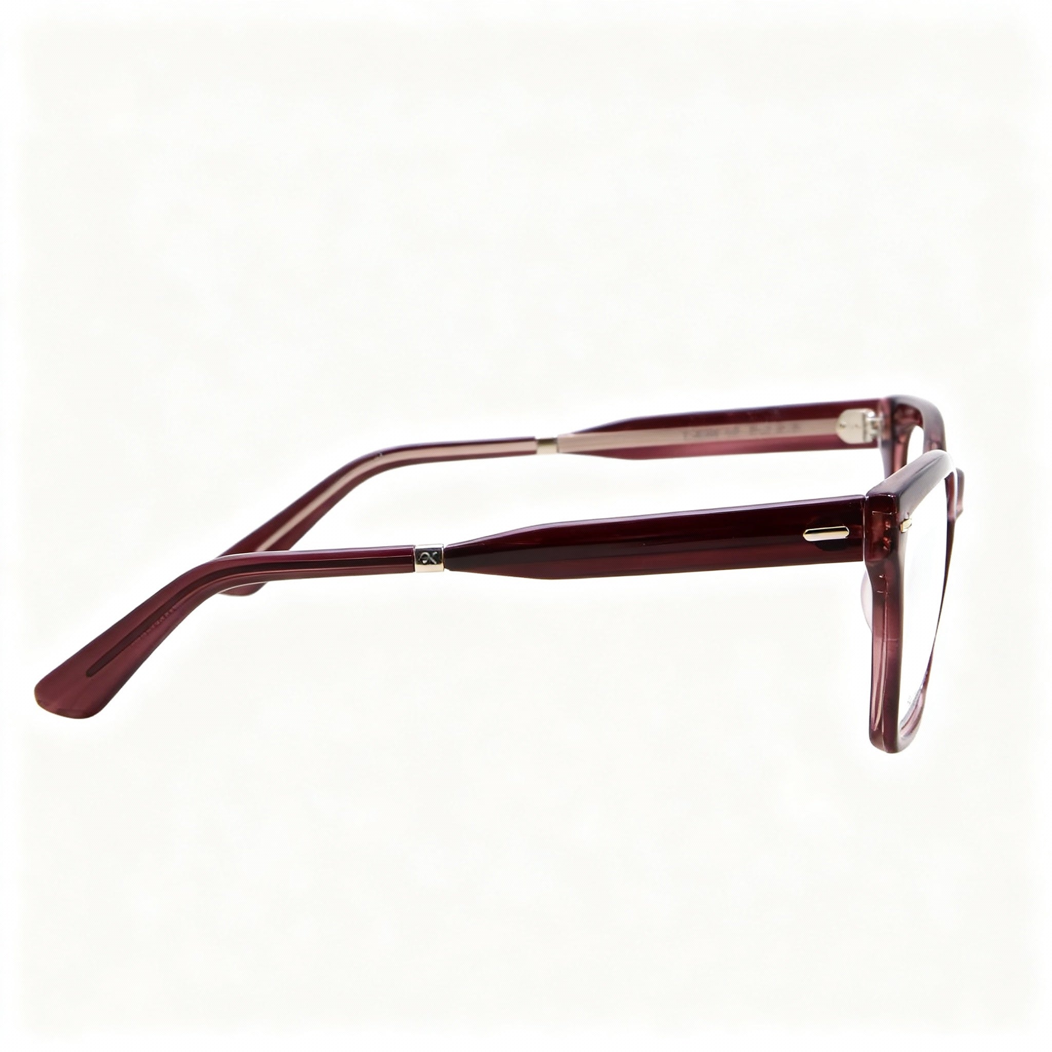 Calvin Klein Ck22539 Burgundy Havana Unisex Plastic Square Eyeglasses, Size 54-16-140, Photo 3