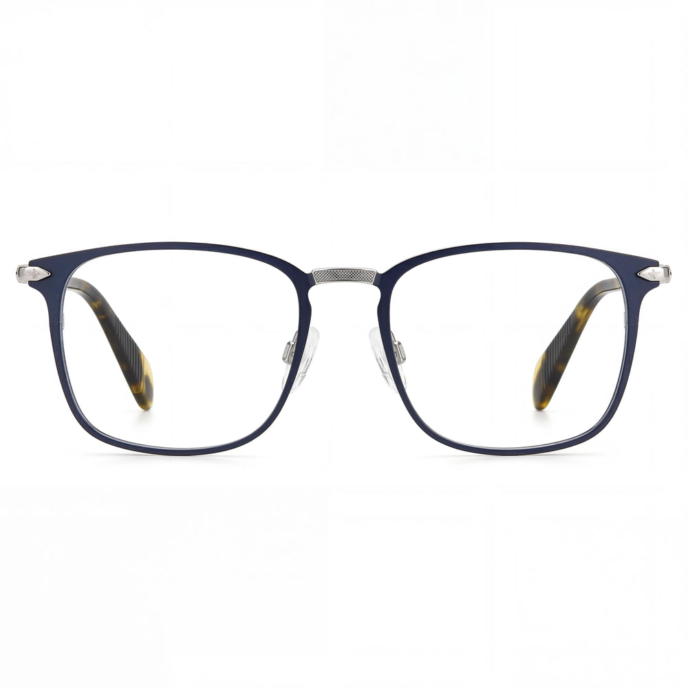 Rag & Bone Rnb 7015 Unisex Eyewear with Matte Blue Frame and Matching Lenses, Polycarbonate, Size 51-19-145
