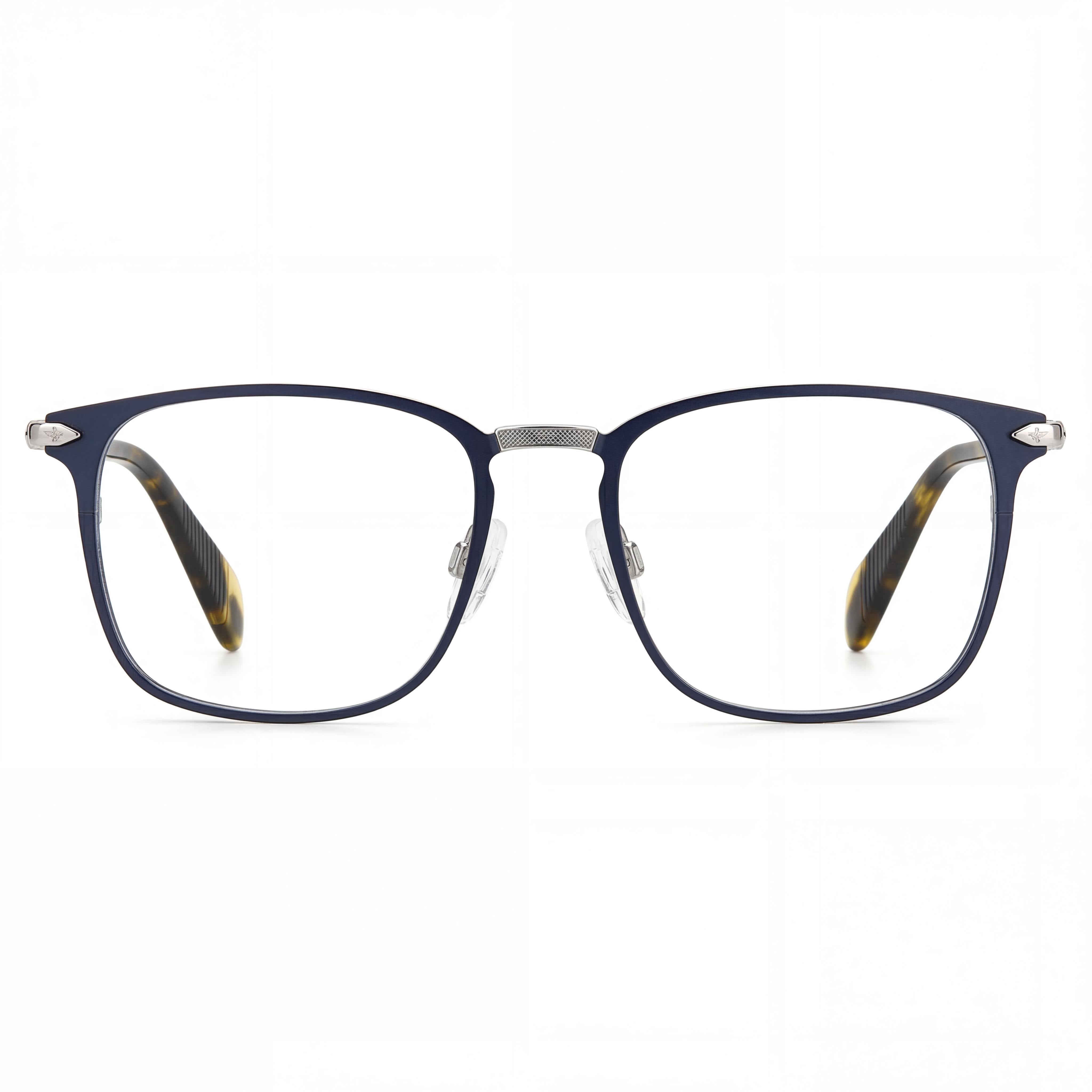 Gafas unisex Rag & Bone Rnb 7015 con montura azul mate y lentes a juego, policarbonato, talla 51-19-145, Photo 2