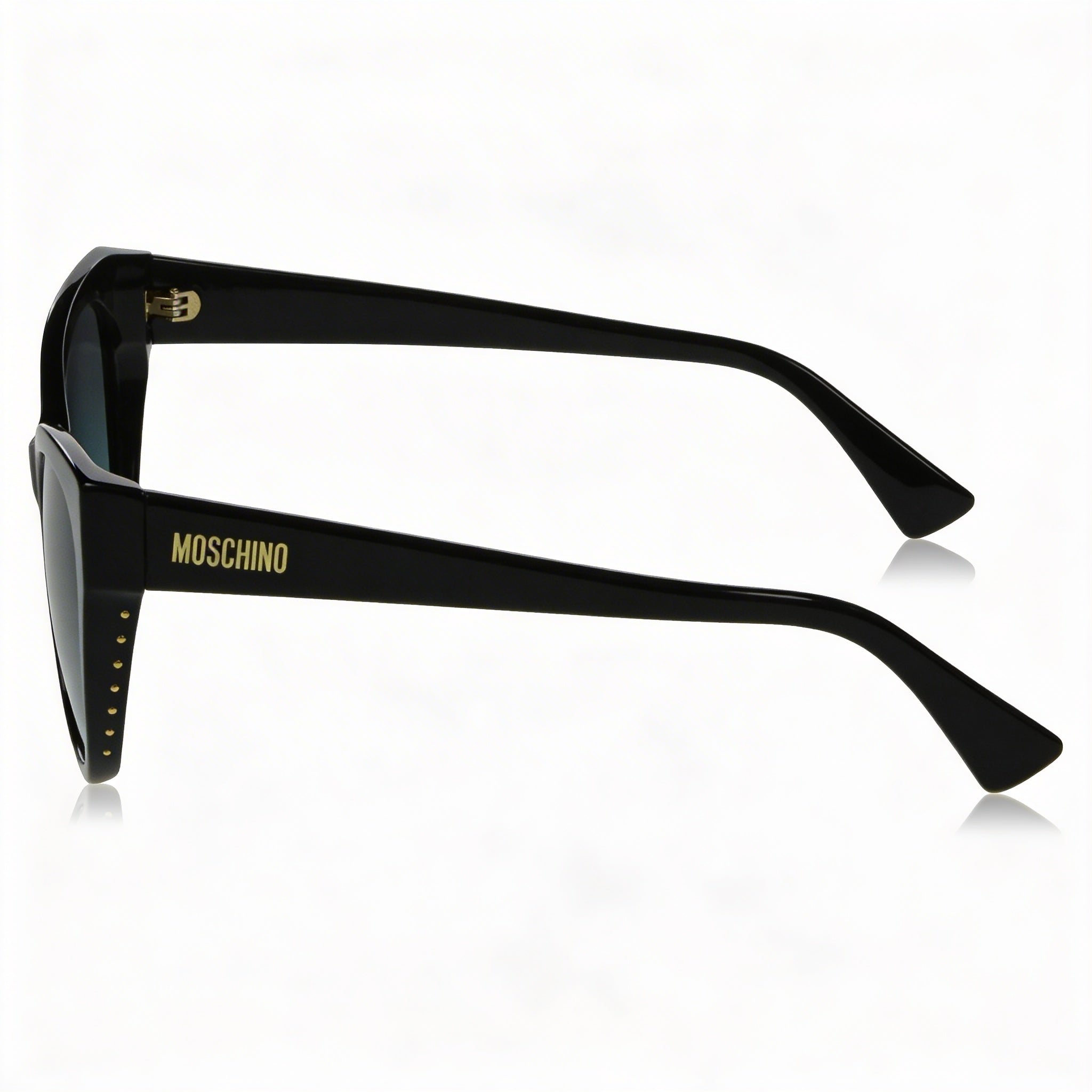 Moschino MOS056/S Women's Butterfly Acetate Sunglasses Black Grey Blue Shaded 54mm, Photo 2
