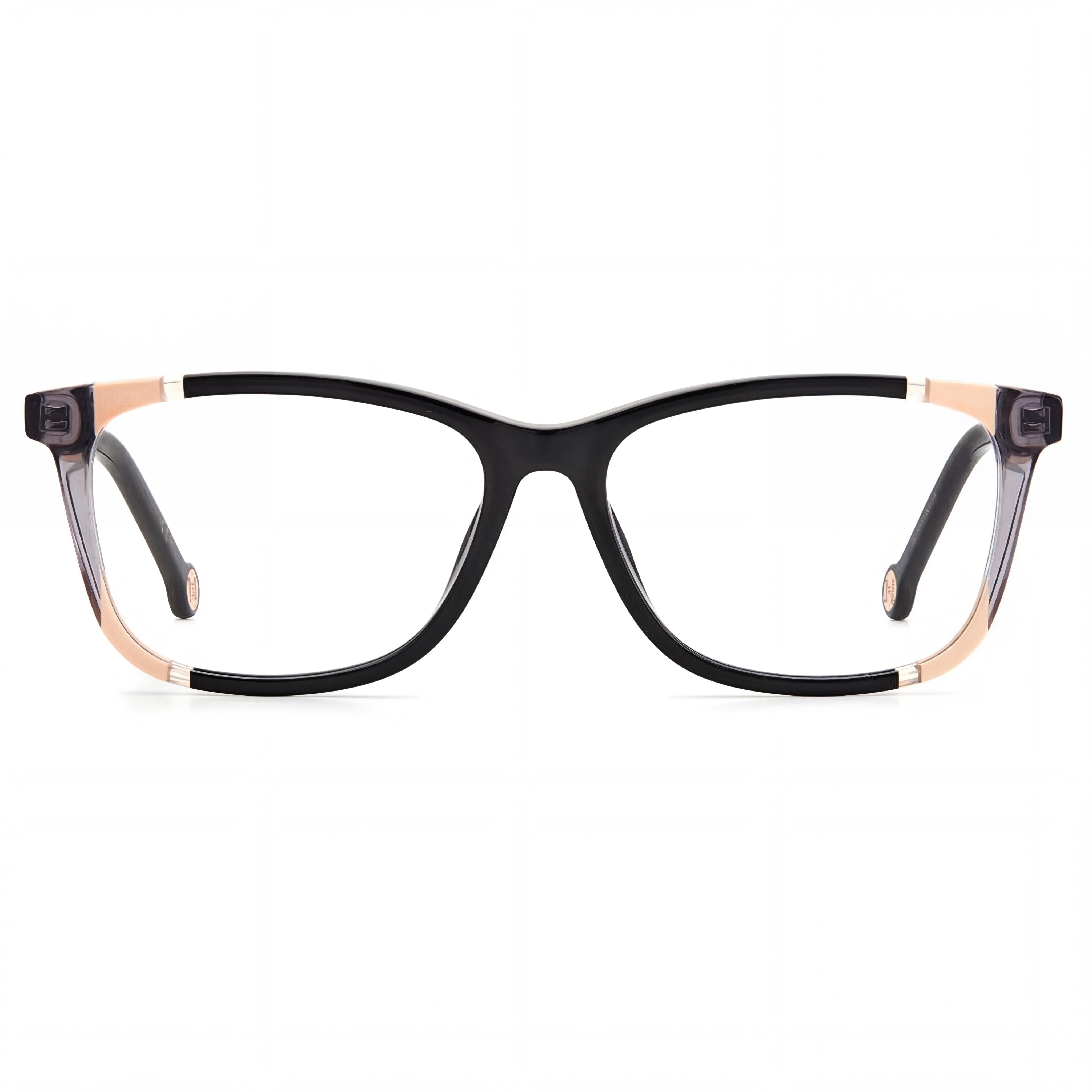 Carolina Herrera CH 0066 Women's Acetate Frame Black Nude Sunglasses with 55mm Lens, 14mm Bridge, 145mm Temple, Photo 2