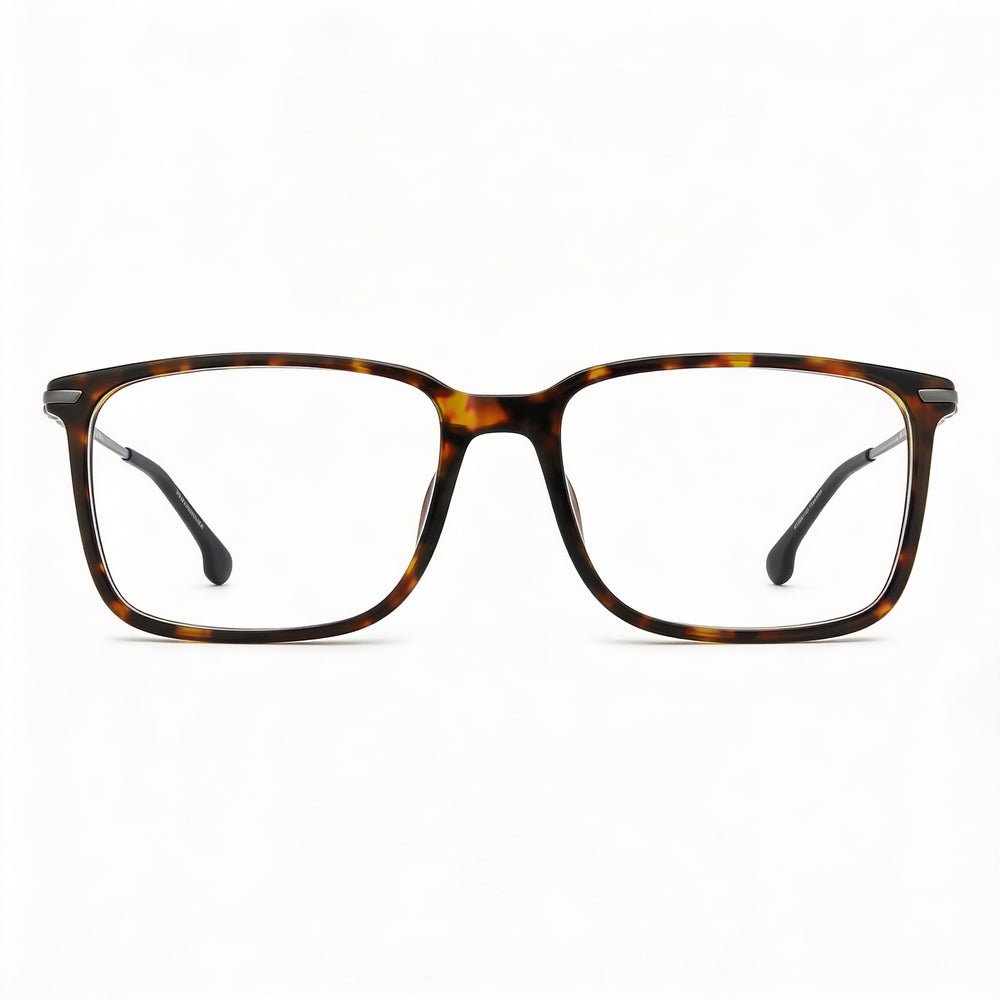 Carrera Men's CARRERA 8897 Square Light Acetate Havana Demo Clear Eyeglasses 55-17-140