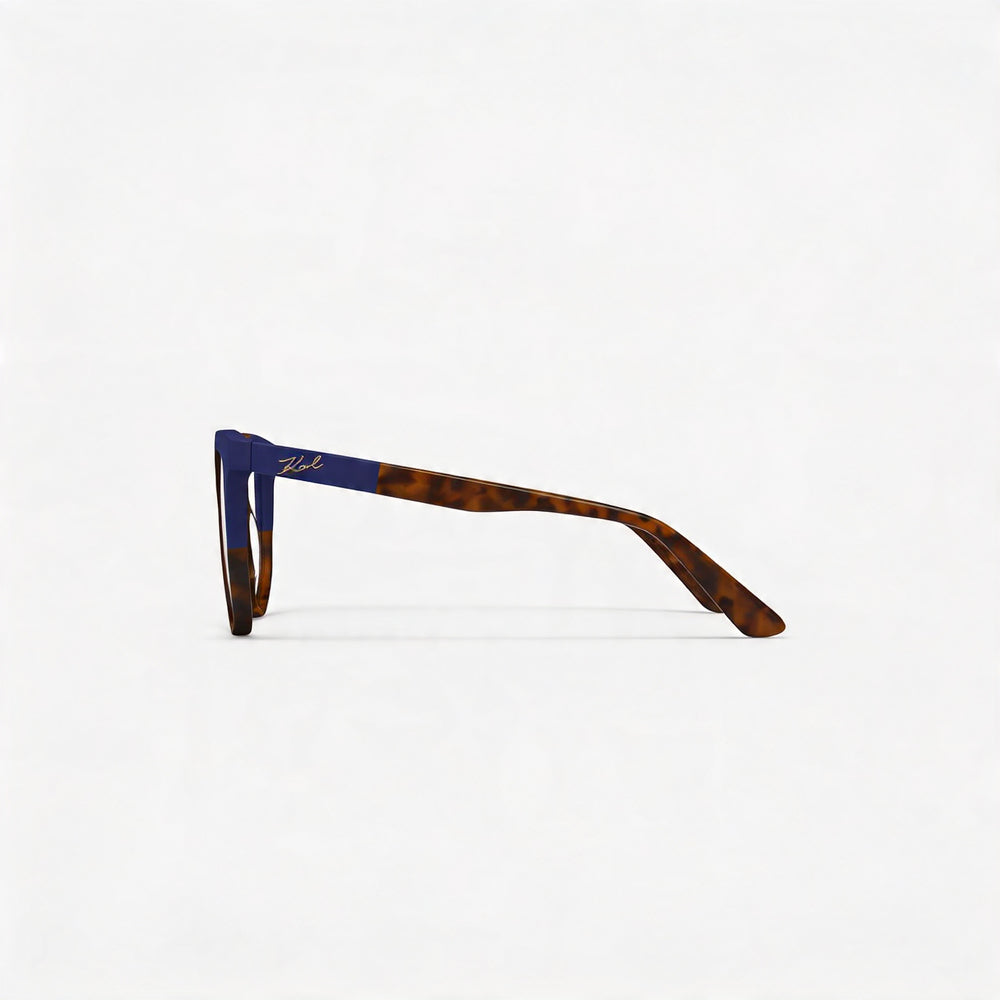 KARL LAGERFELD Kl6154 Unisex Acetate Tortoise Blue Non-Polarized Sunglasses 55-16-140