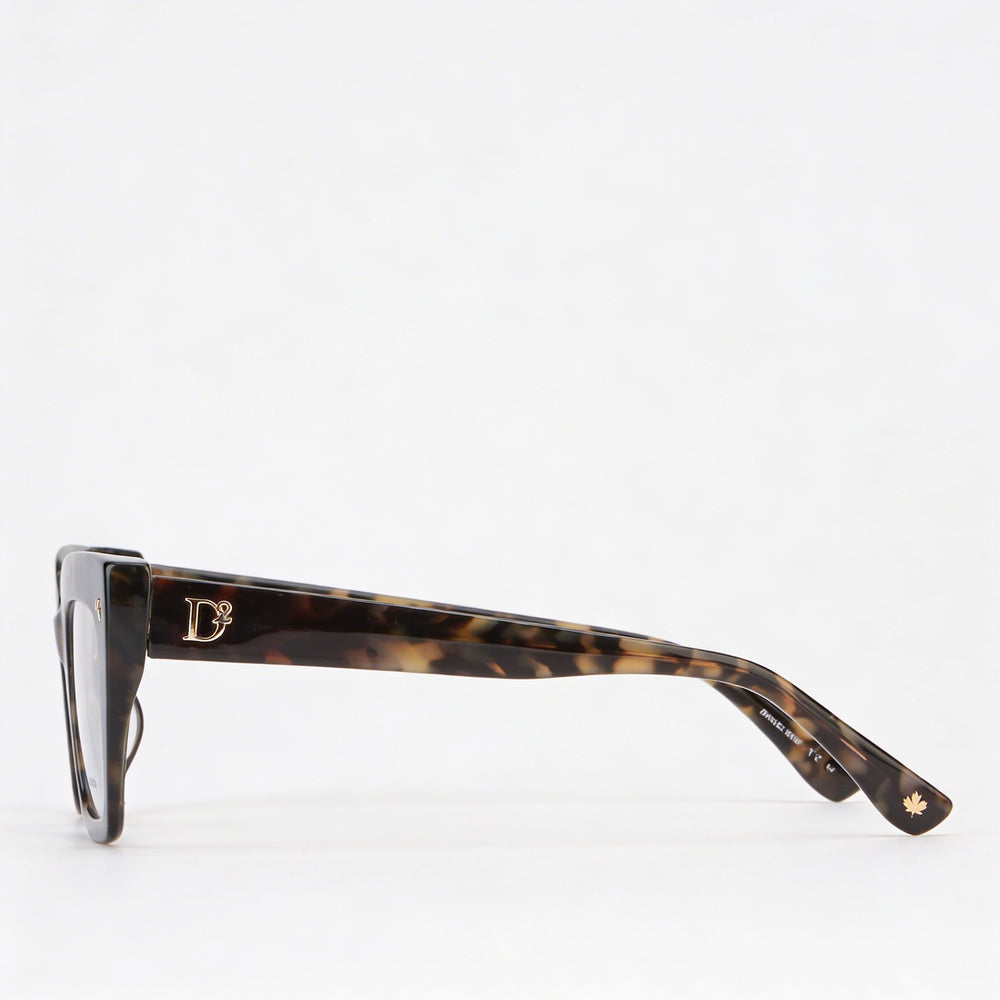 Dsquared2 Modern Women's Acetate Frame Sunglasses in Grey Havana, with Grey Havana Lenses, Size 47-25-145mm