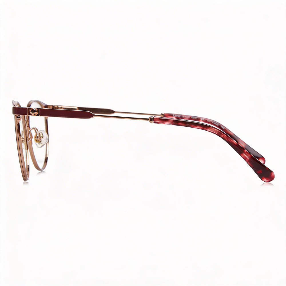 kate spade new york Lida/G Women's Polarized Stainless Steel Rose Gold Red Polycarbonate 50mm Sunglasses
