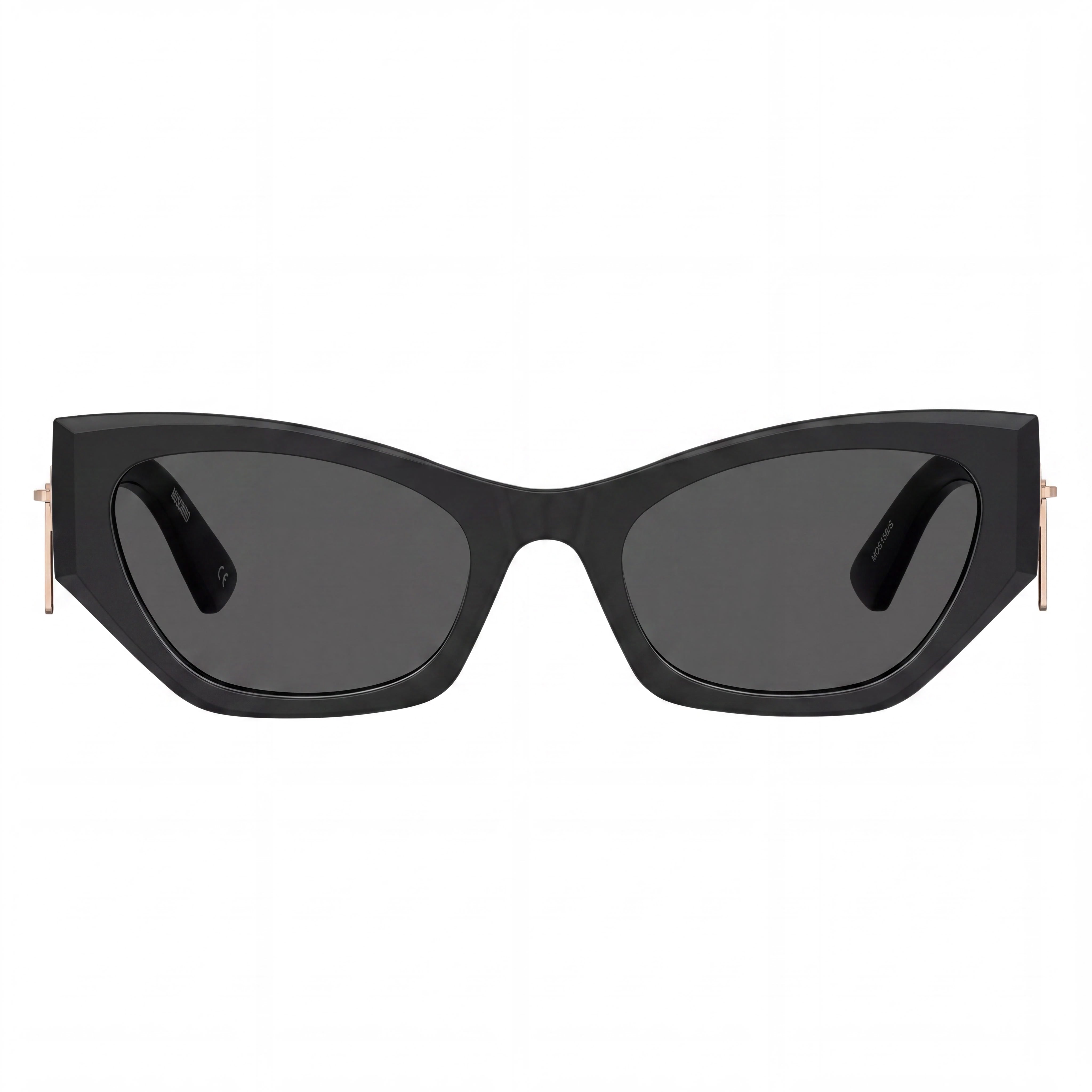 Moschino Casual Women's Lightweight Polyamide Sunglasses Black Dark Grey Frame Black Lens 55mm, Photo 2
