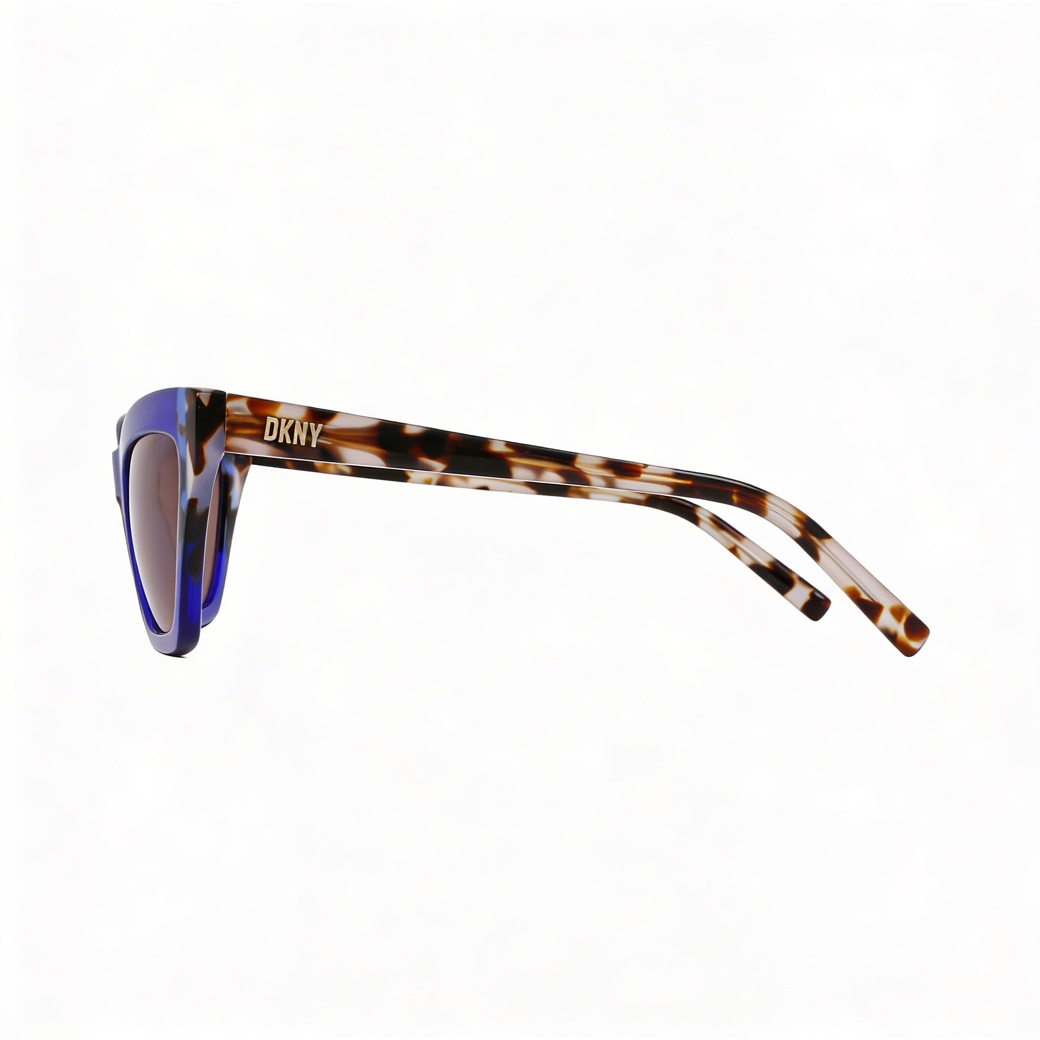 Gafas clásicas de acetato DKNY para mujer, montura color carey cobalto, protección UV, lentes de 55 mm, puente de 16 mm, Photo 3