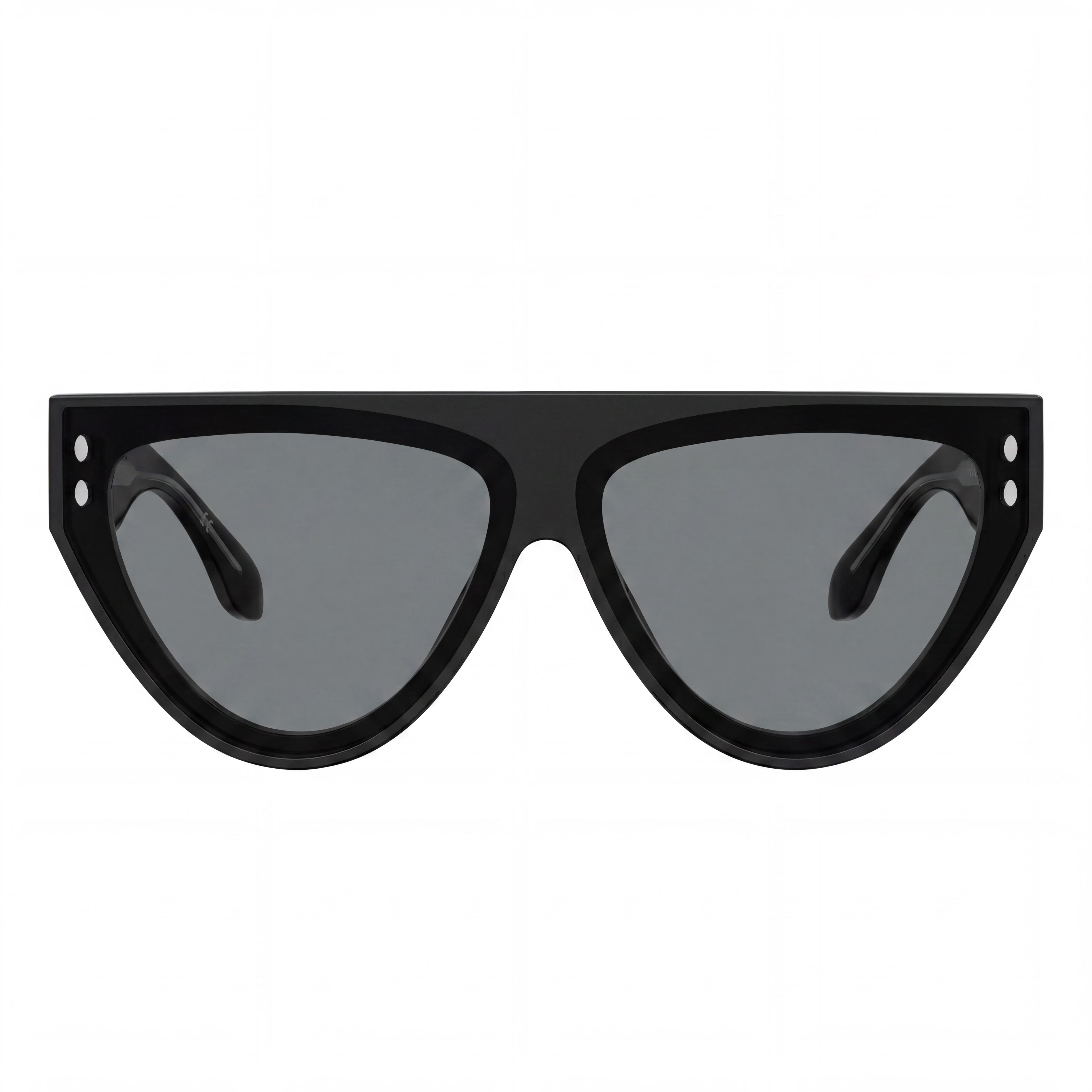 Isabel Marant Casual Women's Black Plastic Square Frame Polycarbonate Lens Sunglasses 69mm, Photo 2