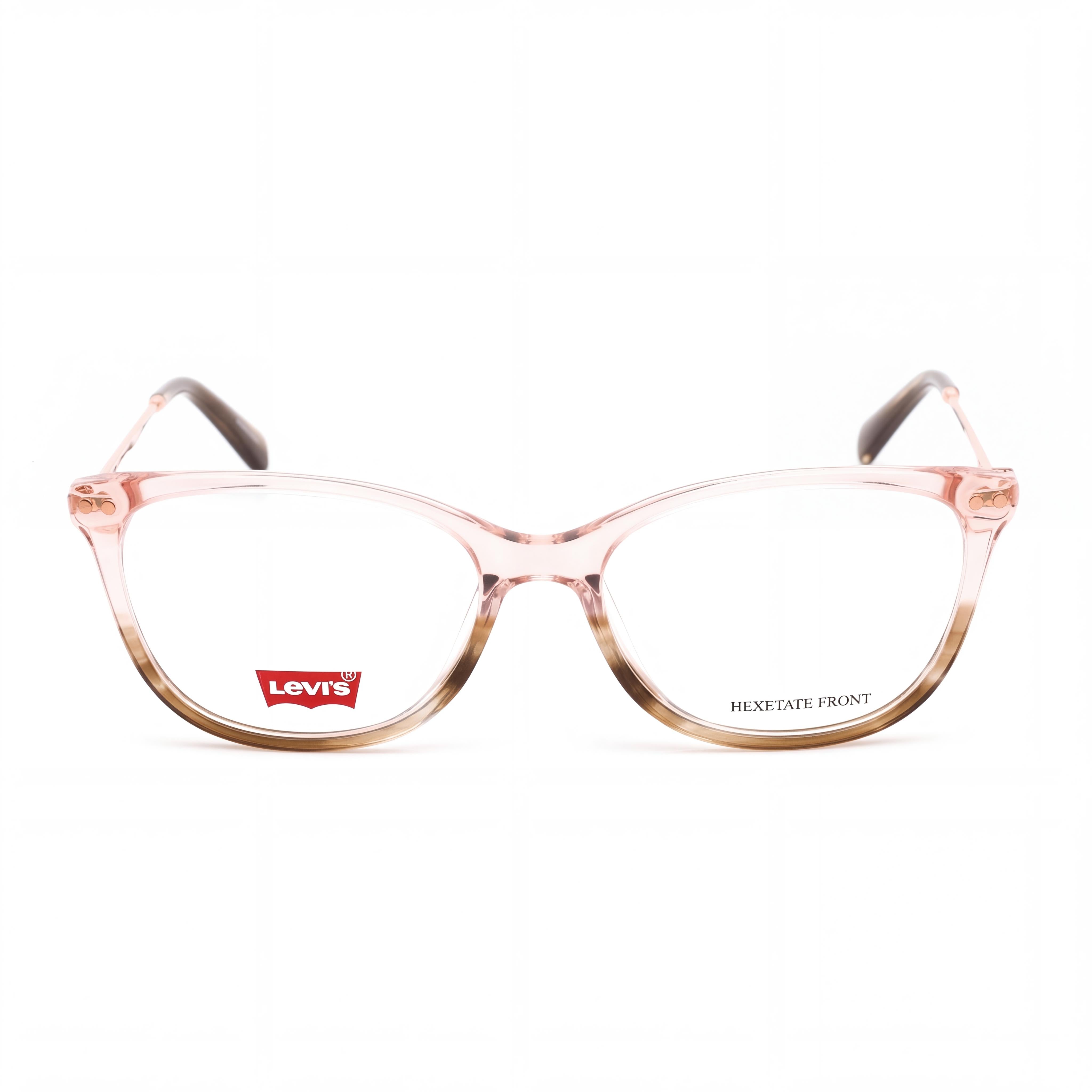 Gafas Levi's Vista LV 5021, montura de PMMA ECO rosa cuerno, lentes de demostración, ancho de lente 51 mm, puente 16 mm, patilla 140 mm, Photo 2