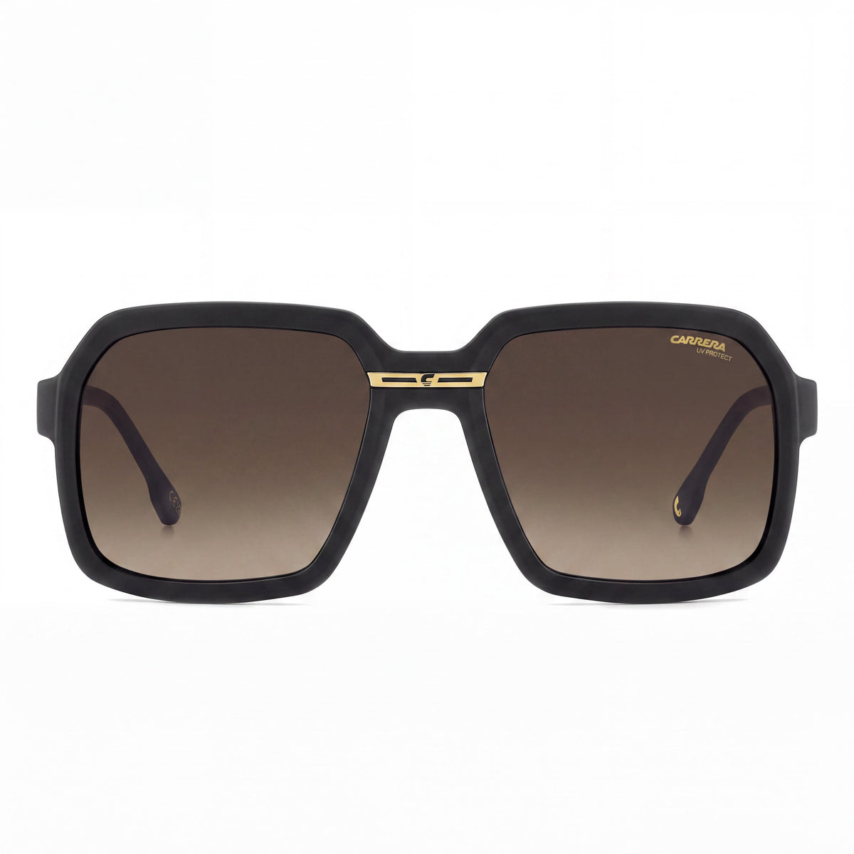 Gafas de sol cuadradas Carrera Victory C 08/S para mujer, negro mate, lentes verde marrón, antirreflejo, no polarizadas, 100 % protección UV, 56 mm, Photo 2