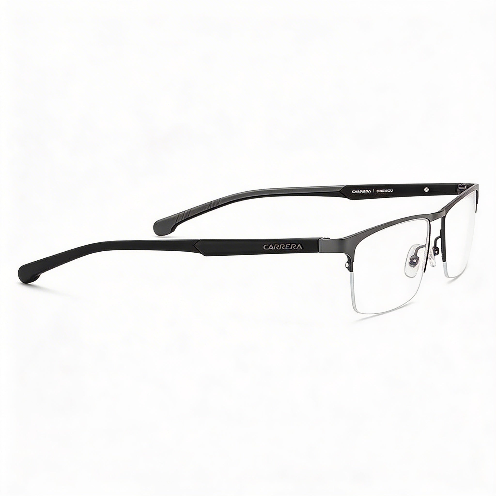 Gafas de sol unisex Carrera Carduc 009 de aleación de acero polarizadas con montura de rutenio negro y lentes negras, 57 mm, Photo 3