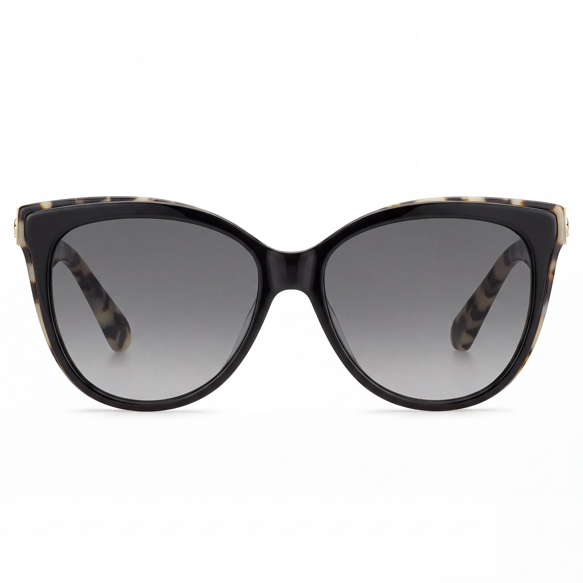 kate spade new york Daesha/F/S Cat Eye Women's Black Havana Acetate Grey Polarized UV Protection Sunglasses 56mm, Photo 2