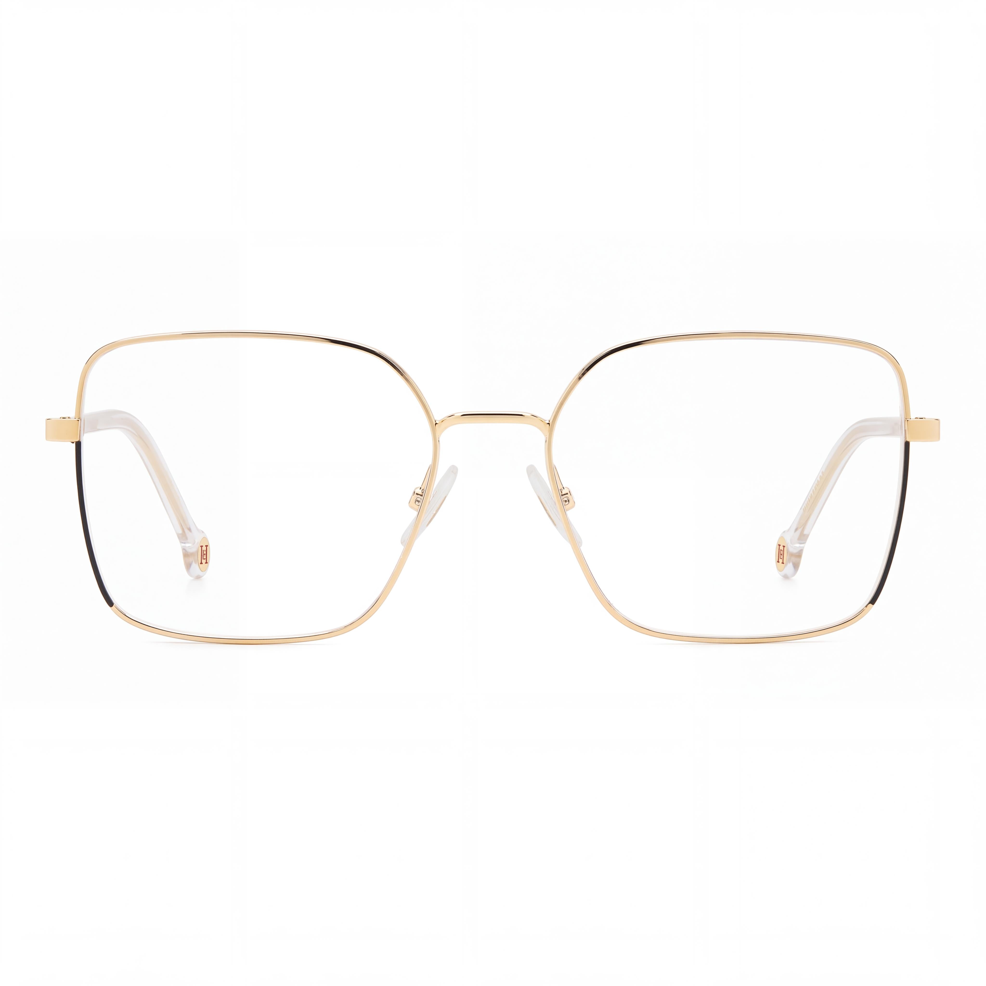 Carolina Herrera HER 0248 Women's Eyeglasses with Gold Black Metal Frame, Non-Polarized, 53mm Lens Width, Photo 2