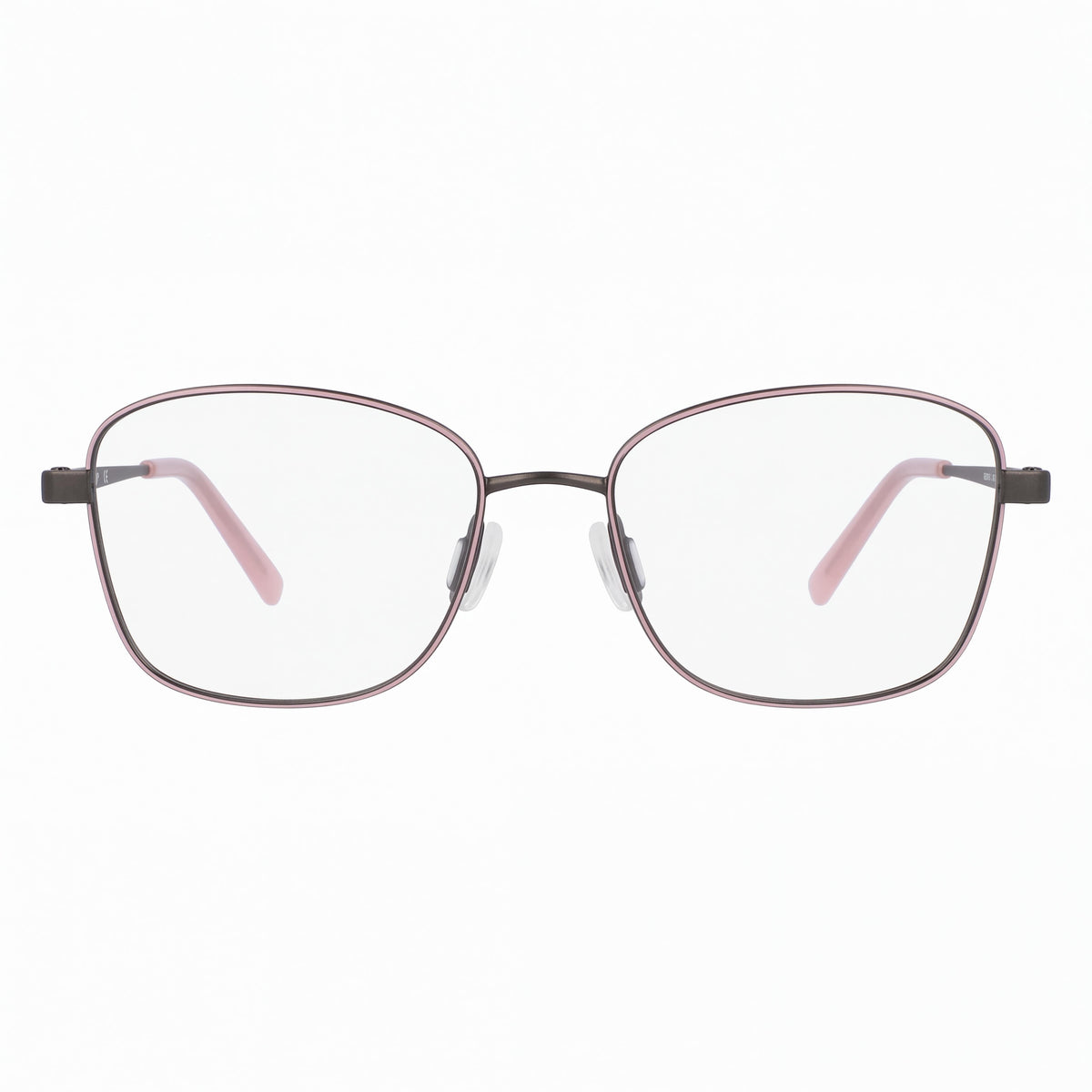 Flexon Modern Women's Eyewear Frame, Gunmetal Acetate, with 52mm Lens Width, 17mm Bridge, and 140mm Temple Length, Photo 2